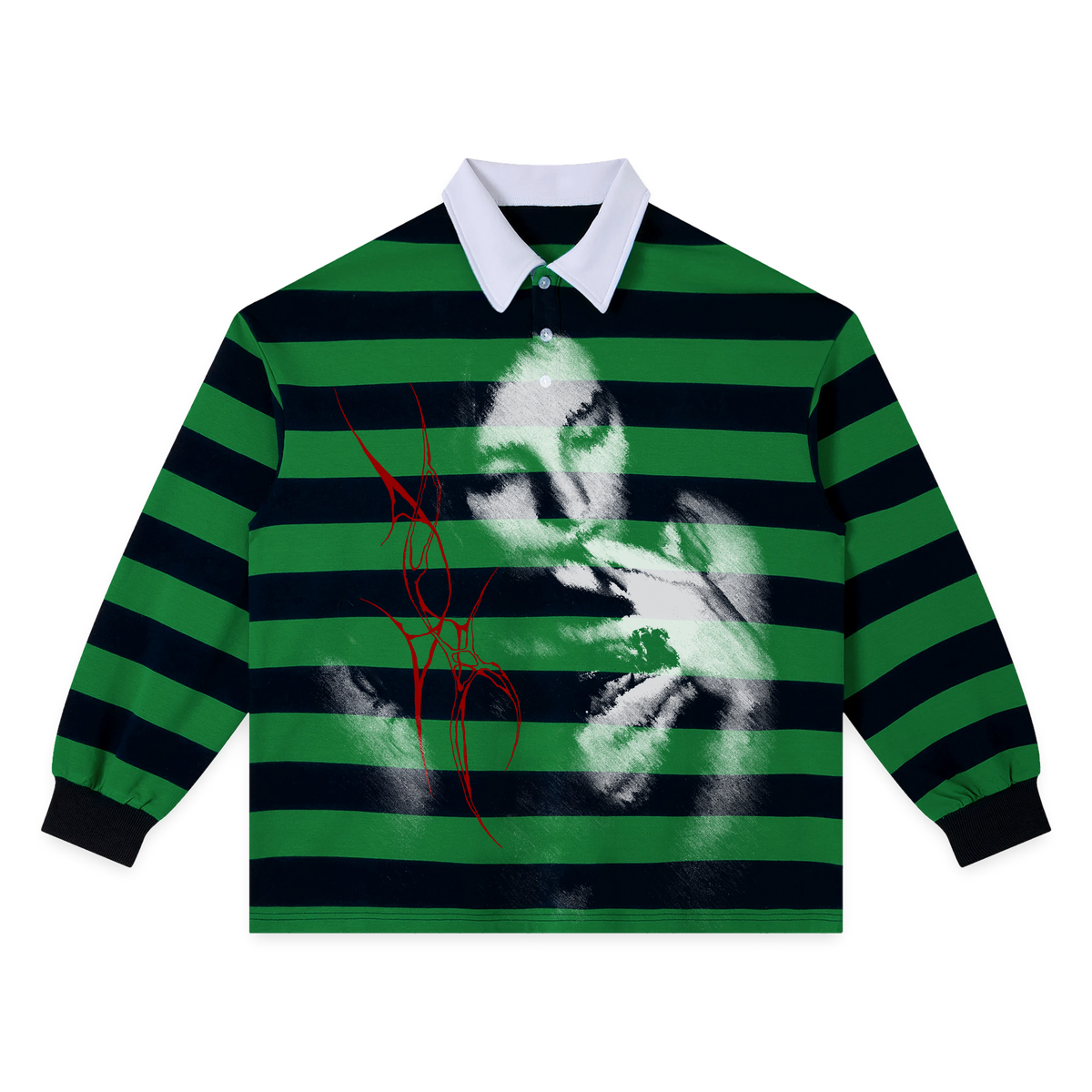 Majesty Stripe Polo - Green