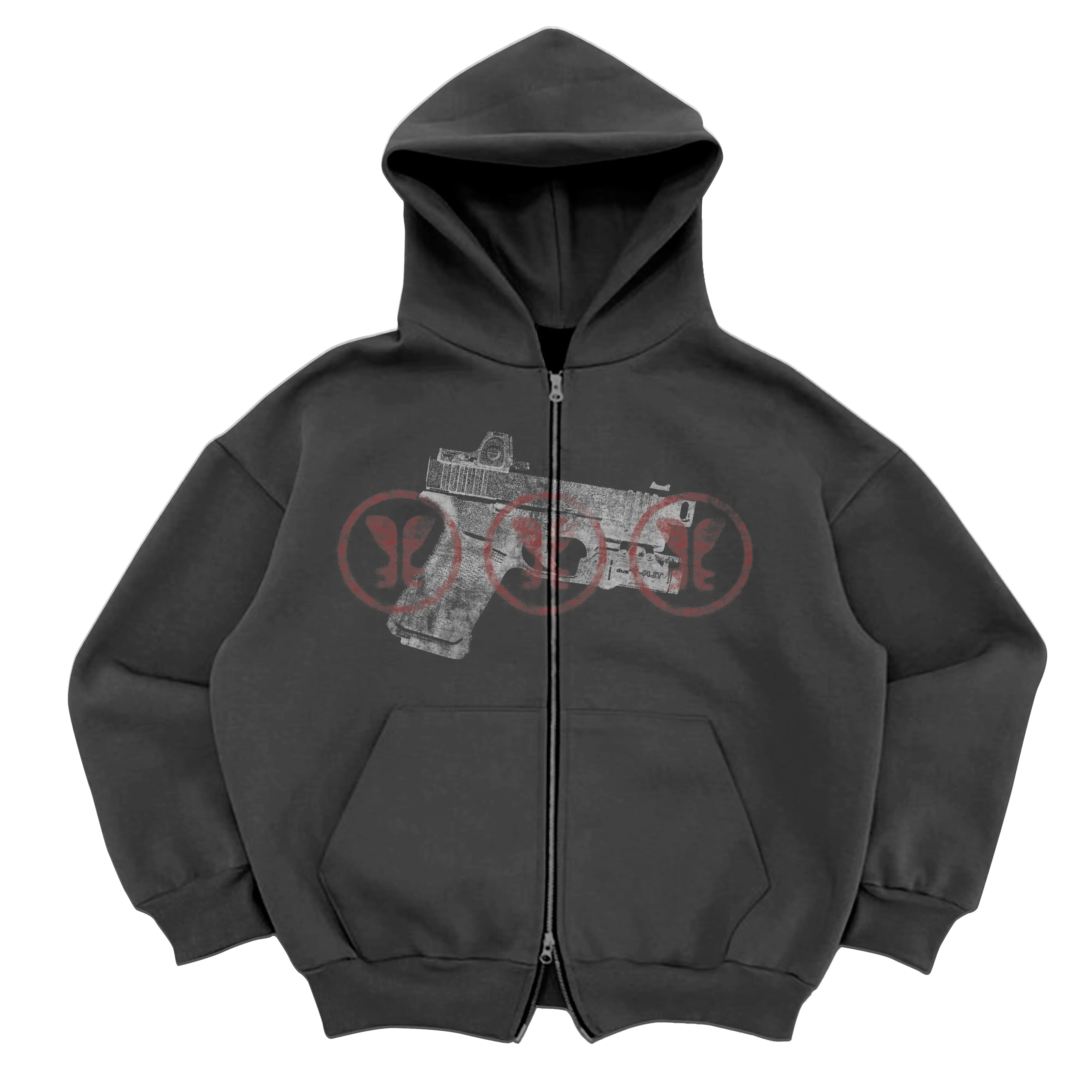 Marked Target Premium Zip Up WorksOfMadness