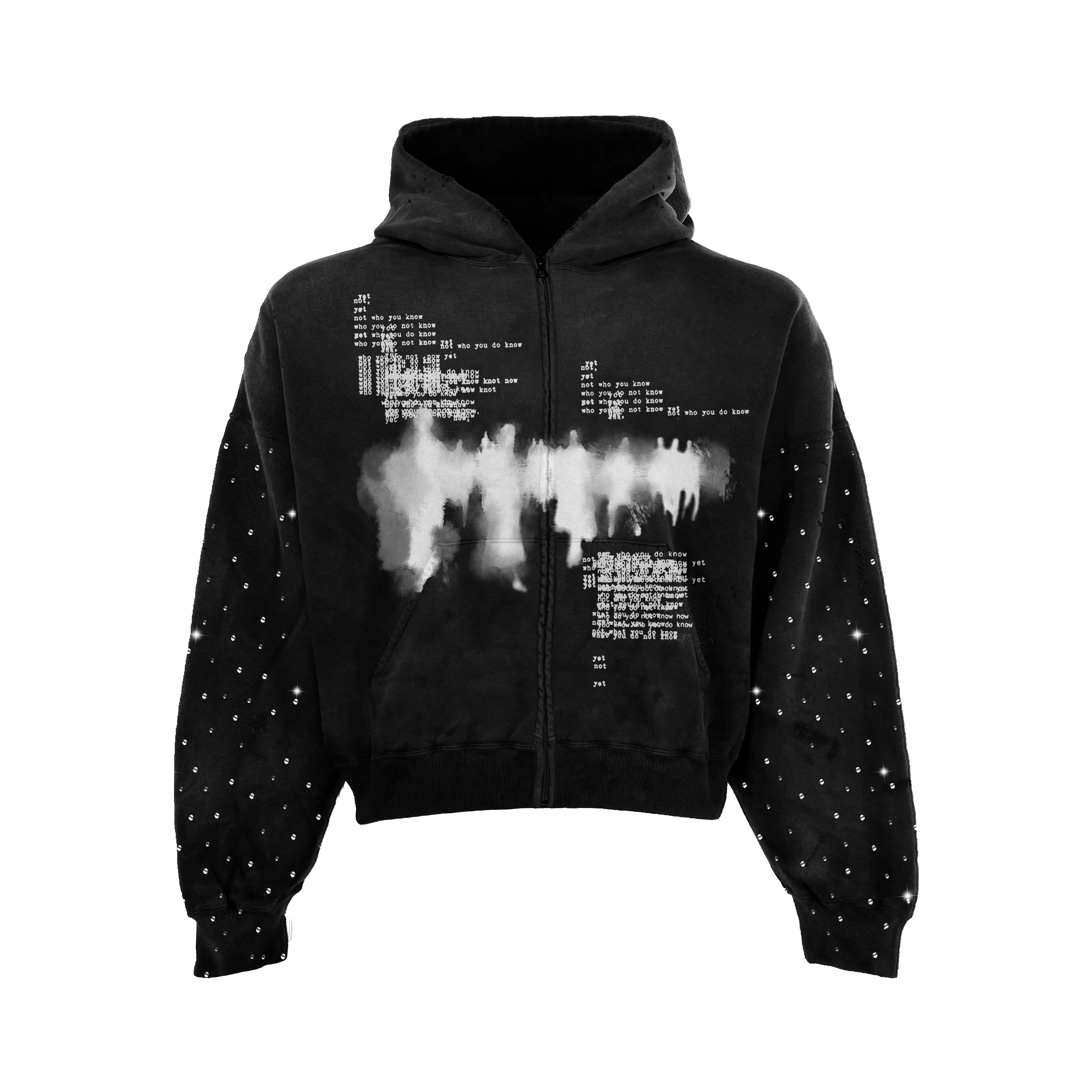 Messiah Saint Rhinestone Zip Up (Copy) WorksOfMadness