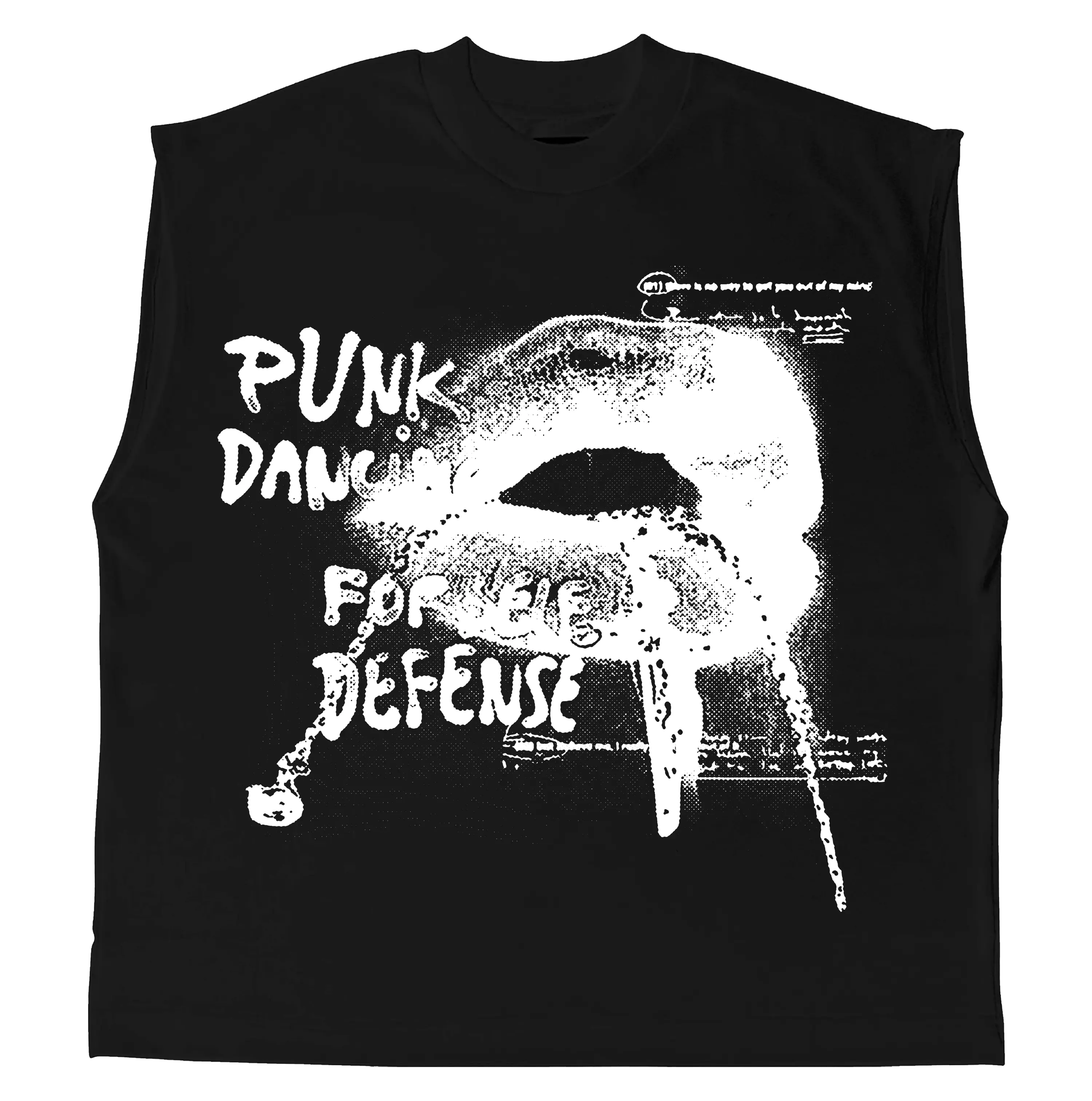 Punk Lips Sleeveless Tee WorksOfMadness