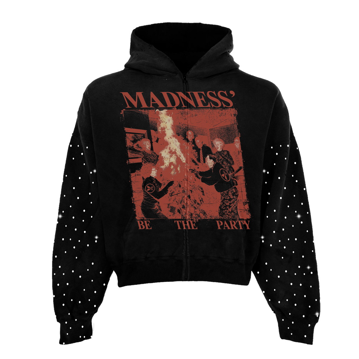 Pyro Party Rhinestone Zip Up