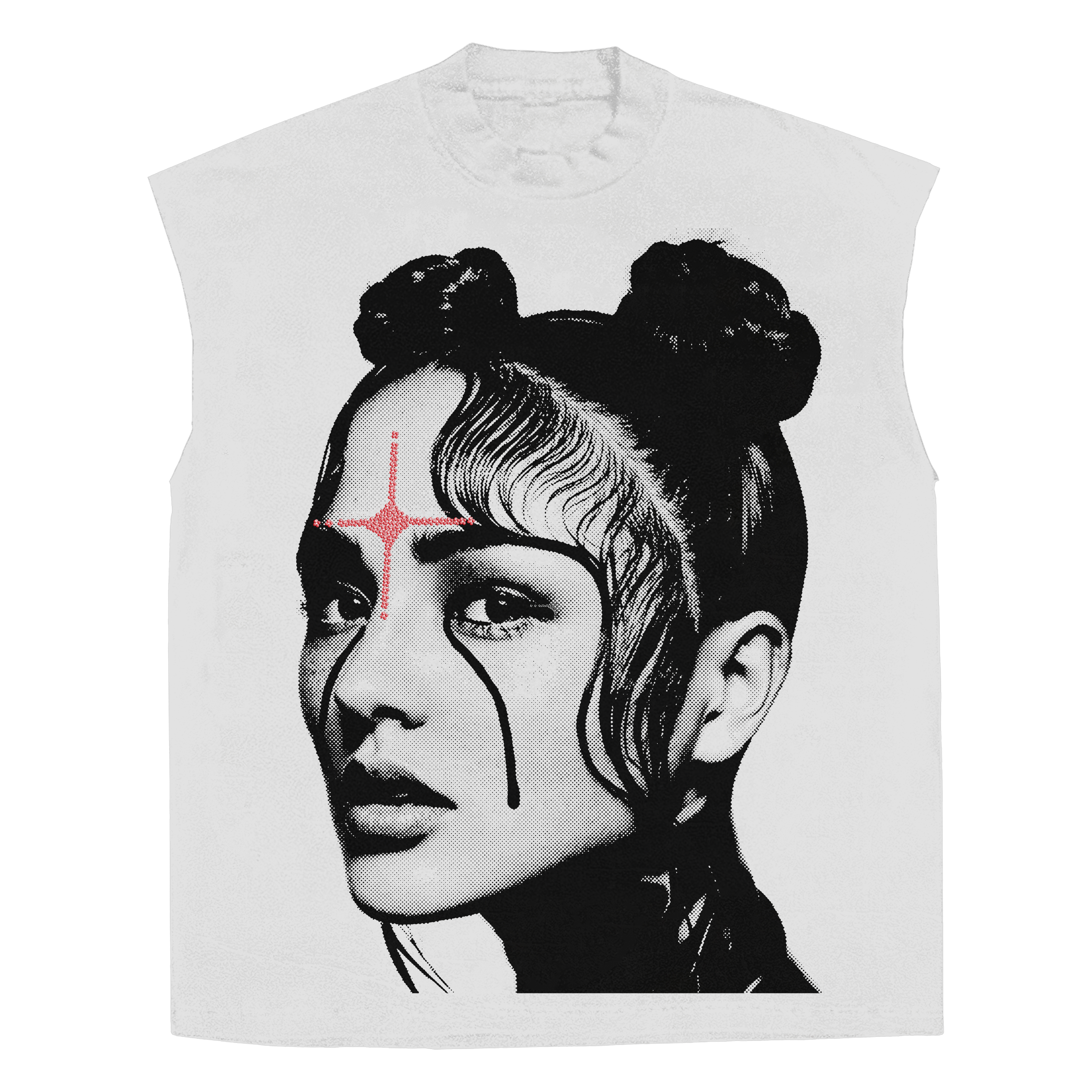 Spiritual Girl Rhinestone Sleeveless Tee