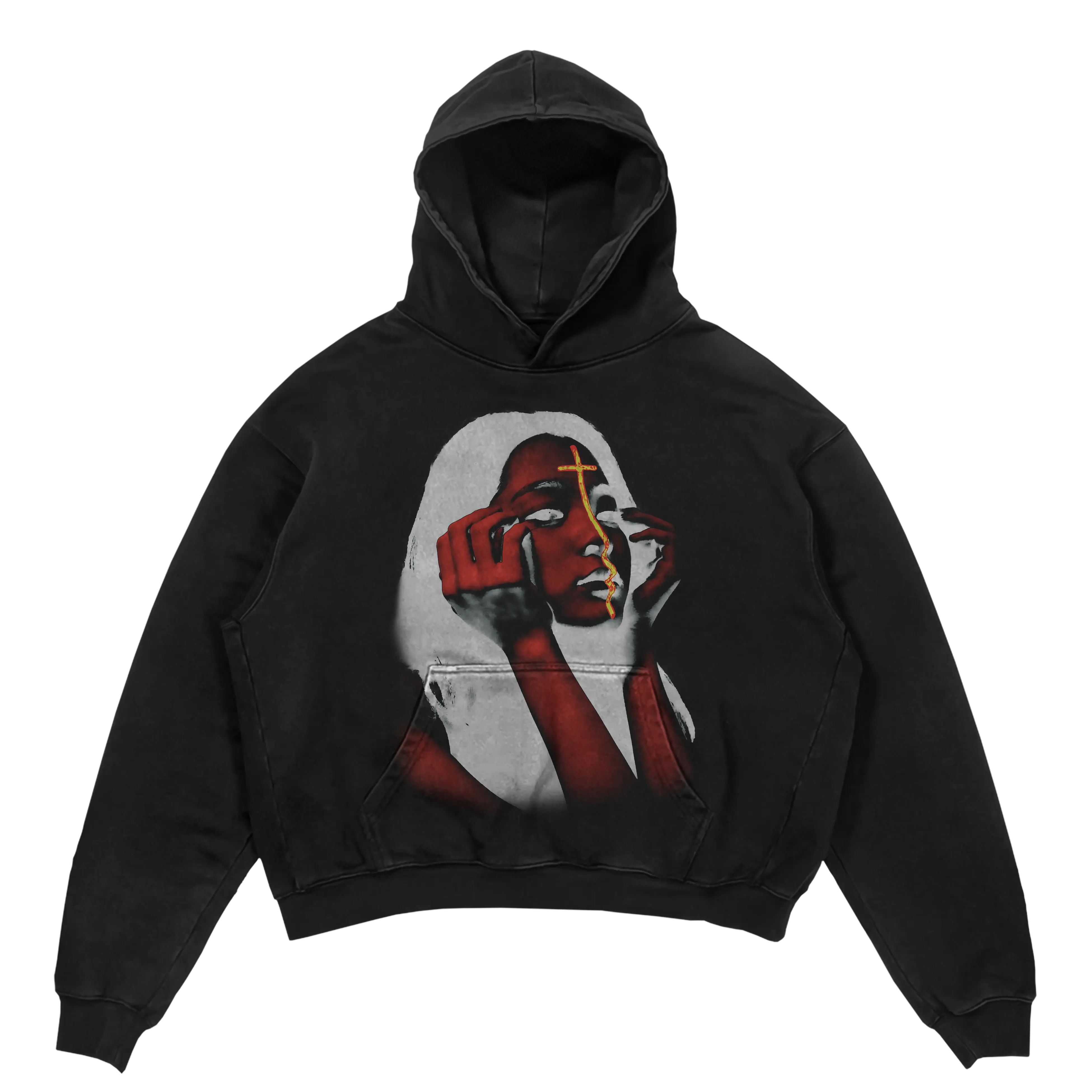 Red Cross Premium Hoodie WorksOfMadness