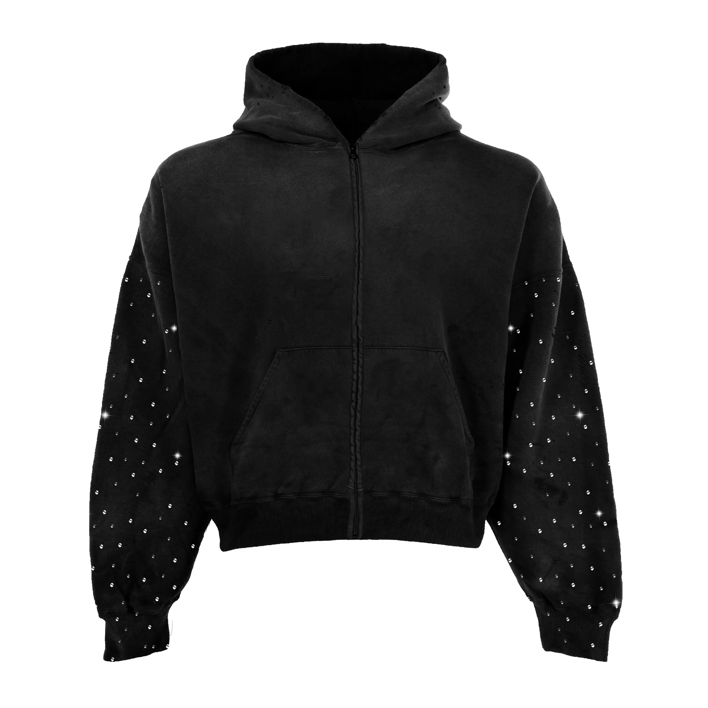 Rhinestone Zip Up WorksOfMadness