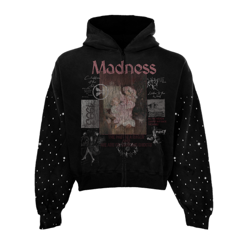 Ashes Rhinestone Zip Up