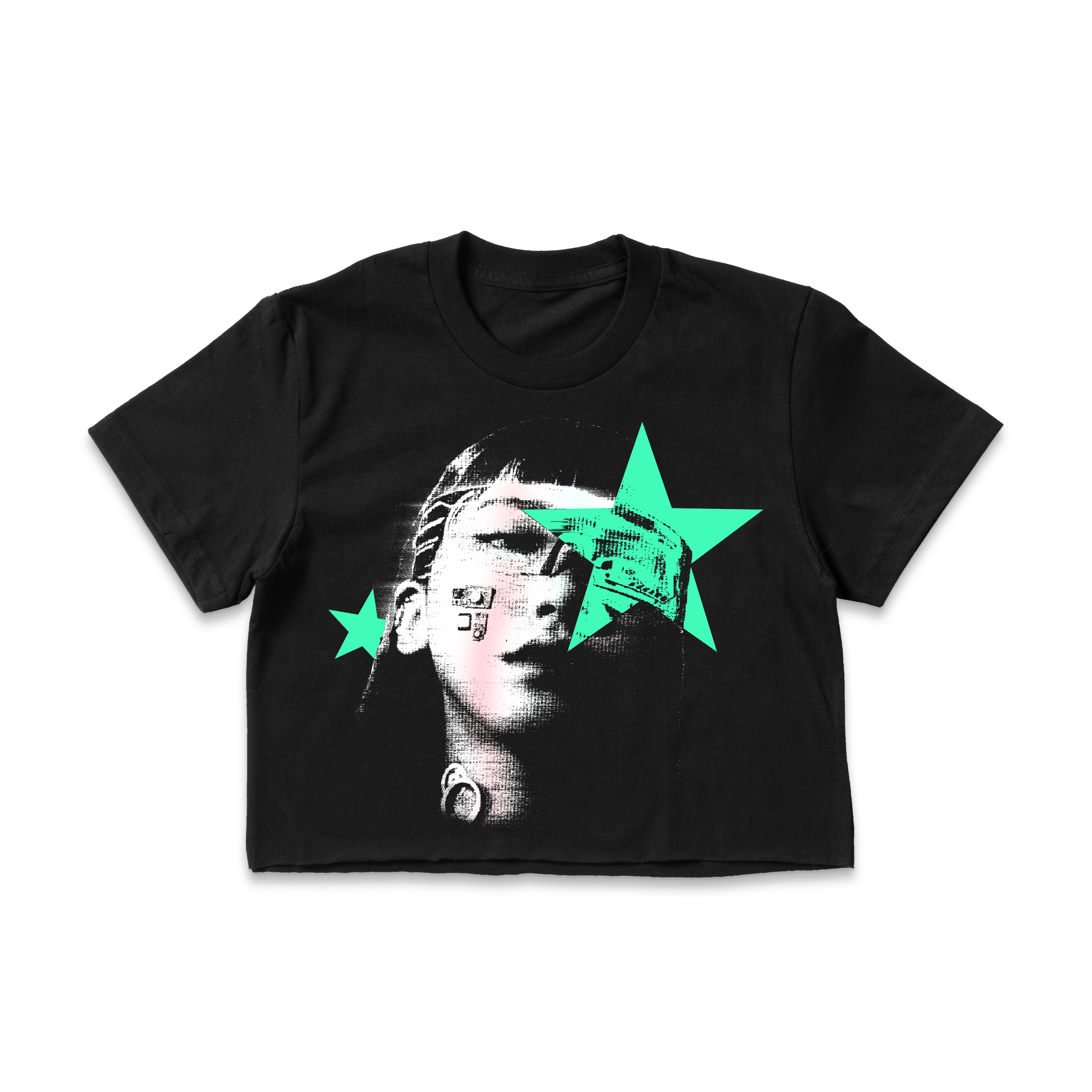 Faded Star Women's Crop Top