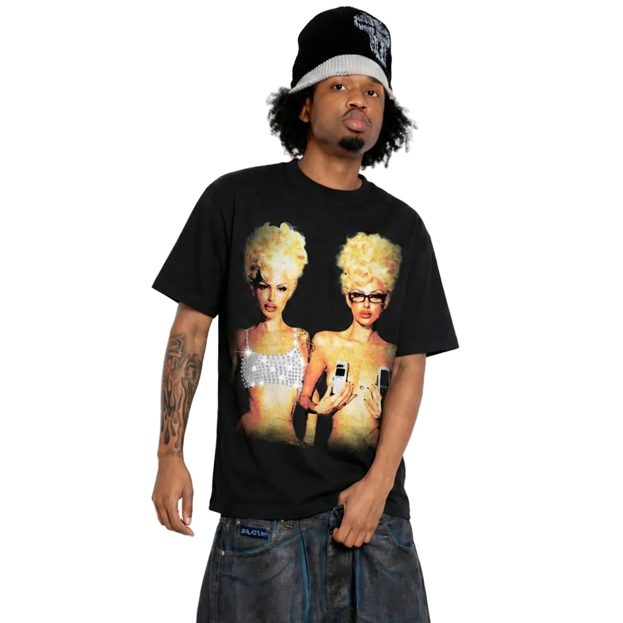 Blondes Rhinestone Drop Tee