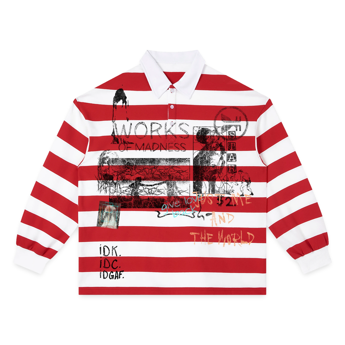 Saint & Sinners Stripe Polo - Red