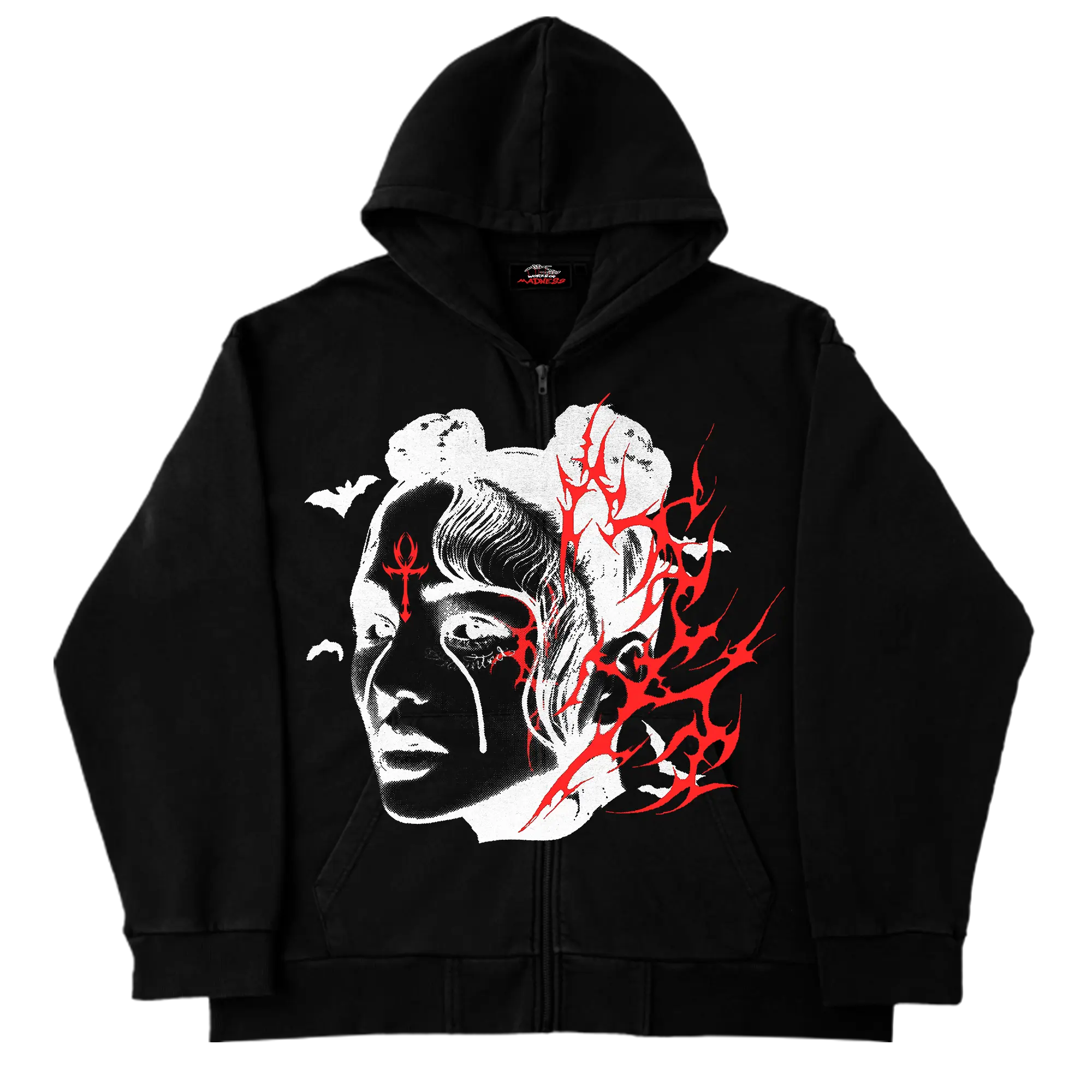 Spiritual Red Zip UP WorksOfMadness