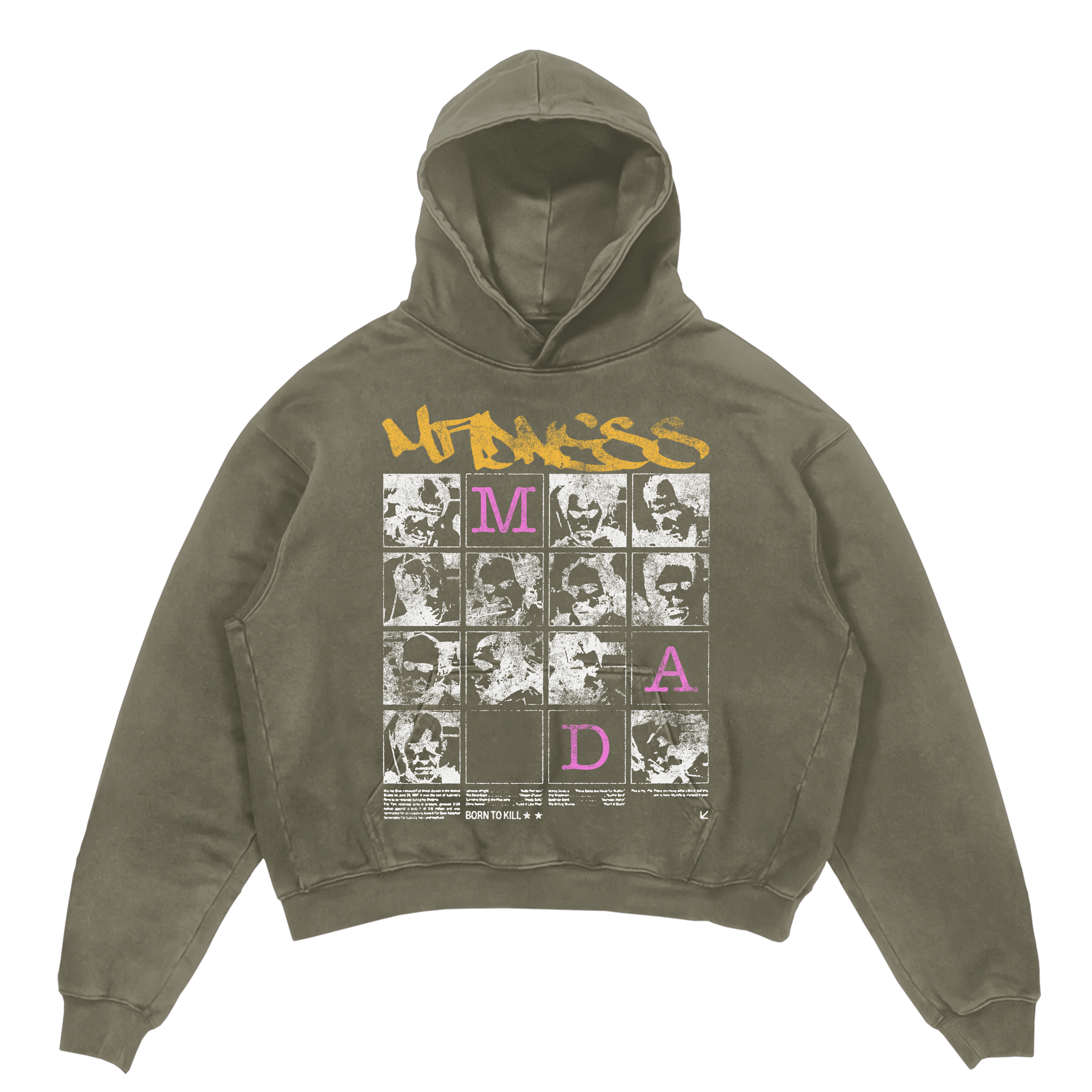 Split Persona Hoodie - Olive