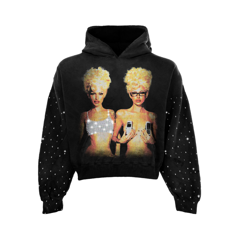 Blondes Rhinestone Hoodie