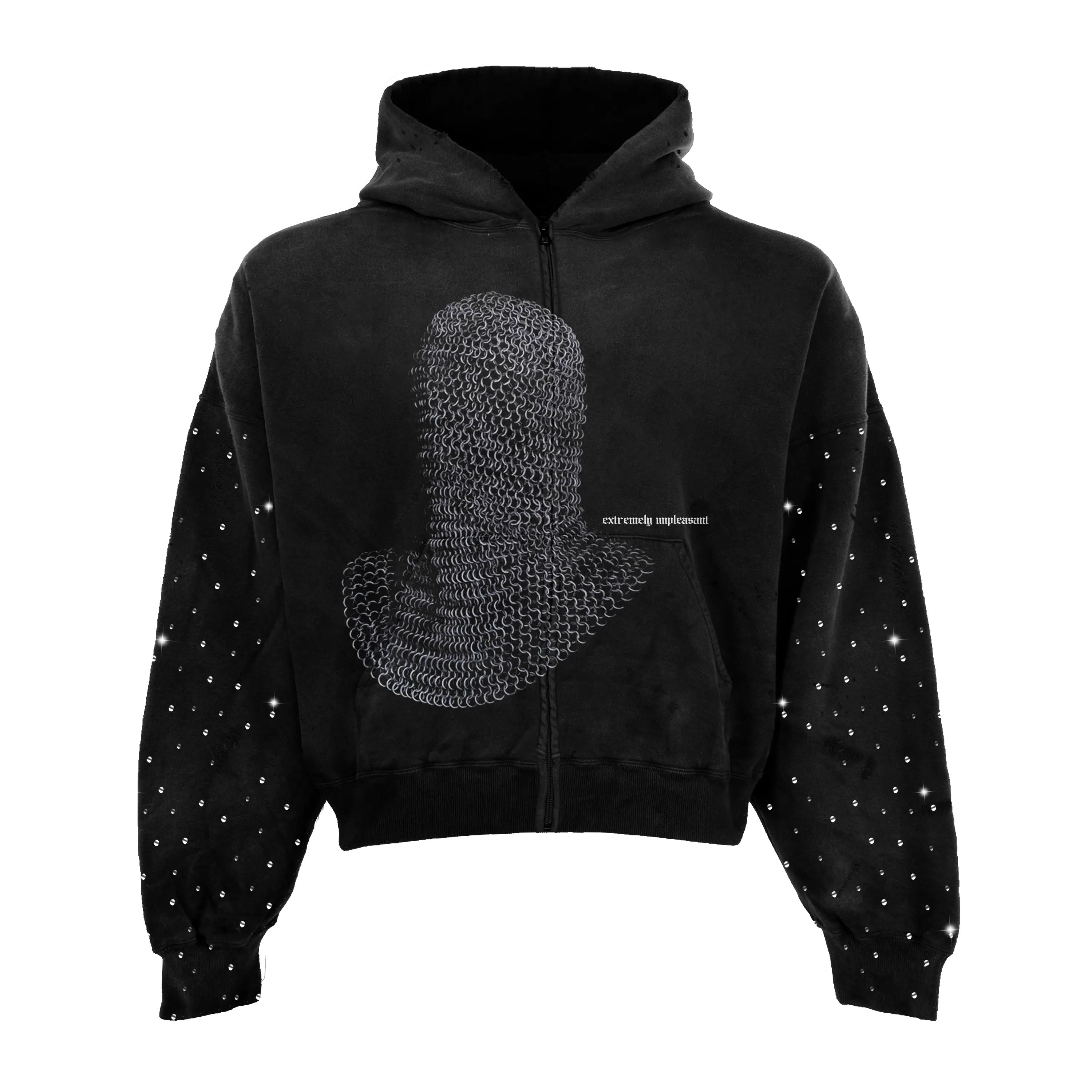 Vile Rhinestone Zip Up WorksOfMadness