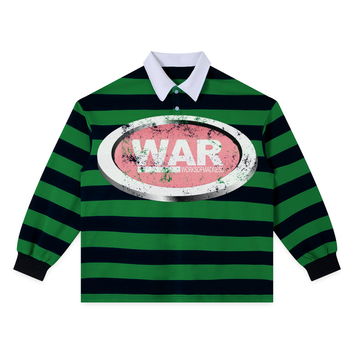 War Stripe Polo - Green