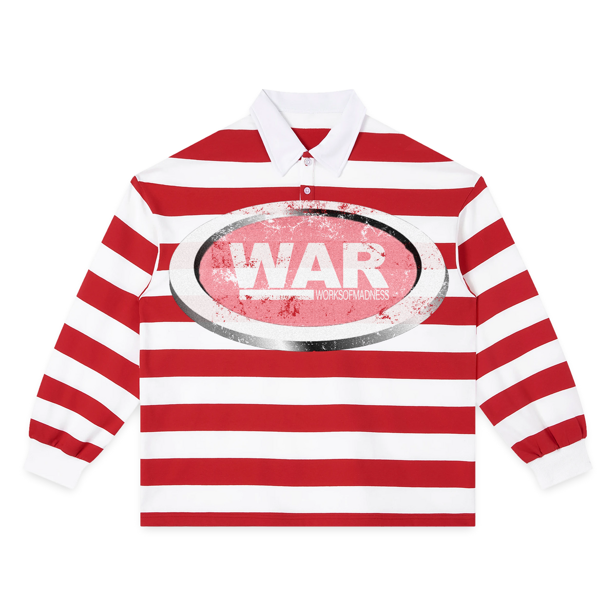 War Stripe Polo - Red