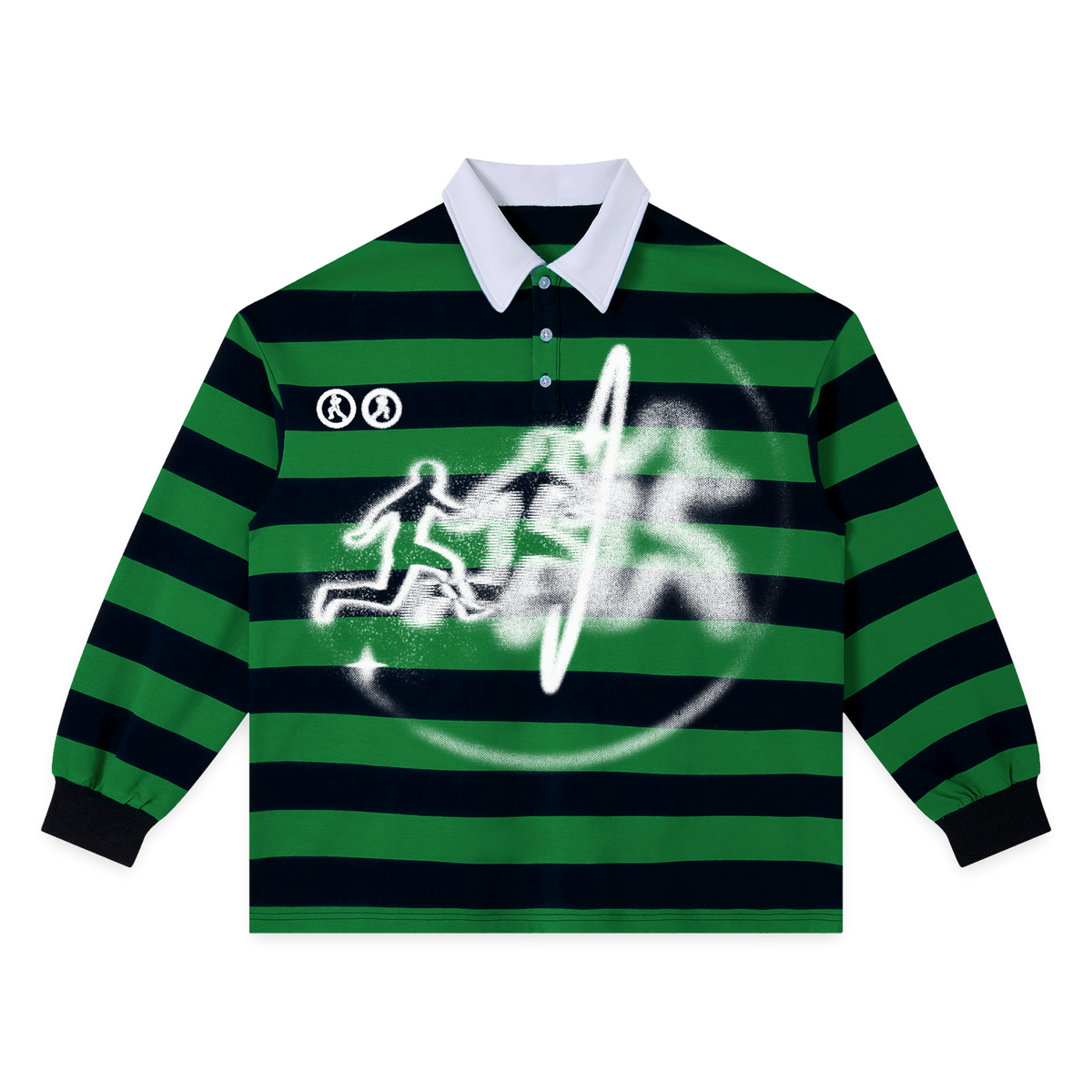 Warp Stripe Polo - Green