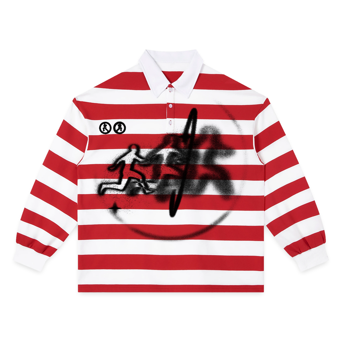 Warp Stripe Polo - Red