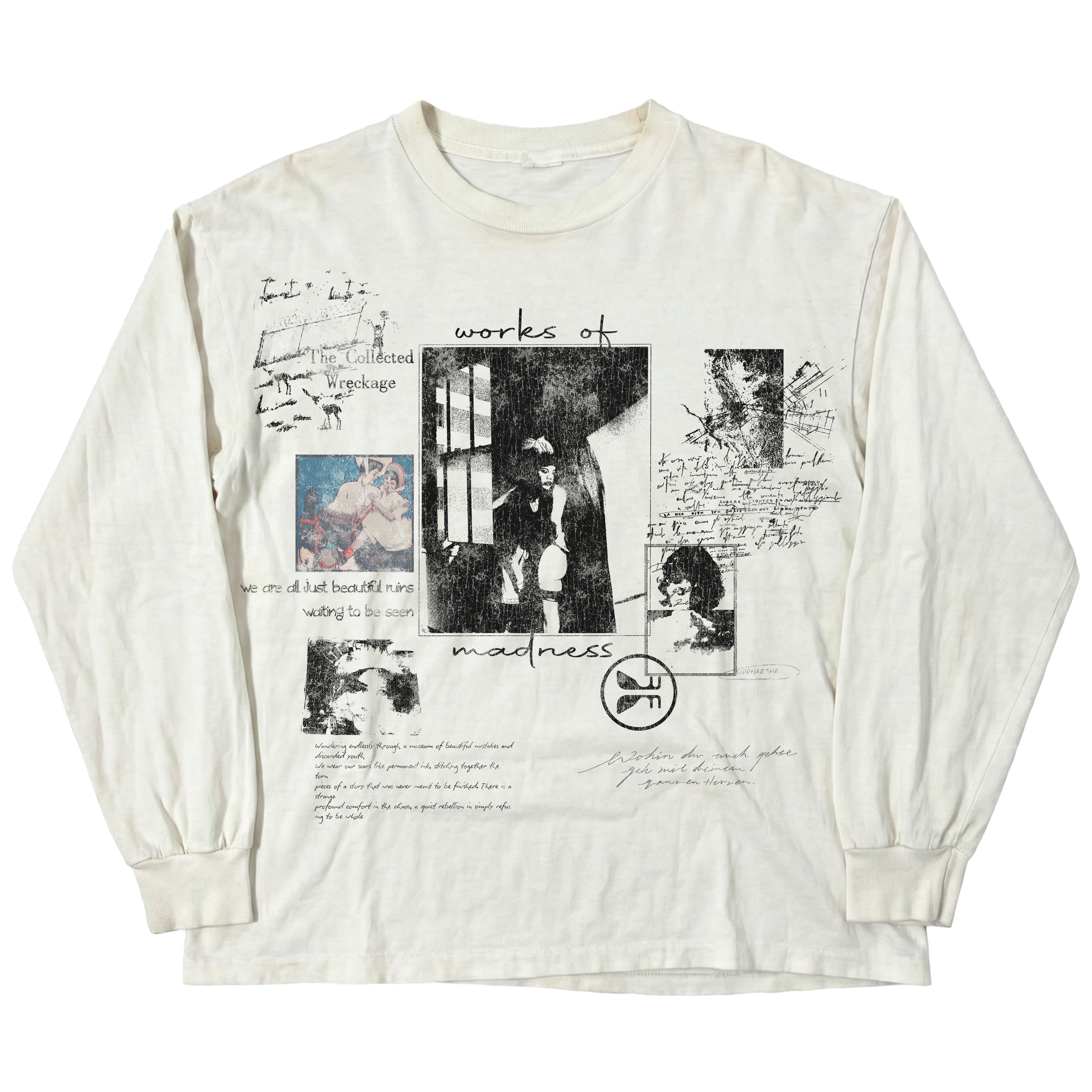 Ruin L/S Tee - White