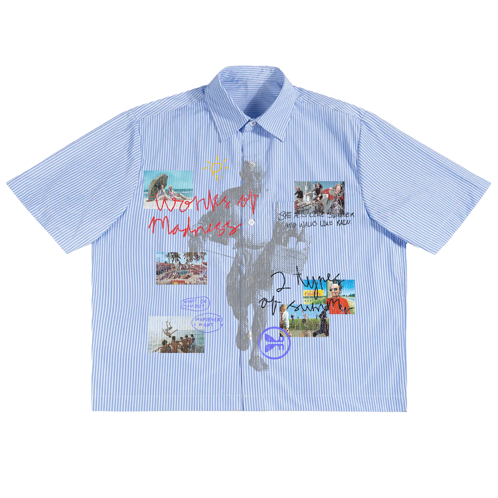 Summer Rain Boxy Button Up