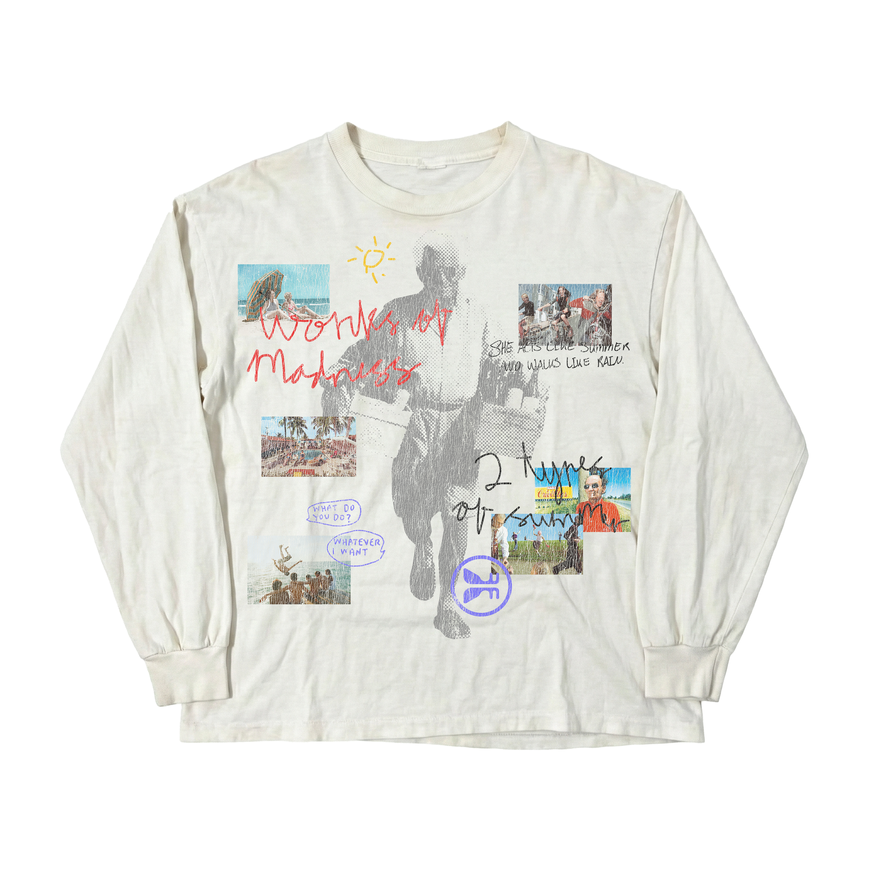 Summer Rain L/S Tee — Cream