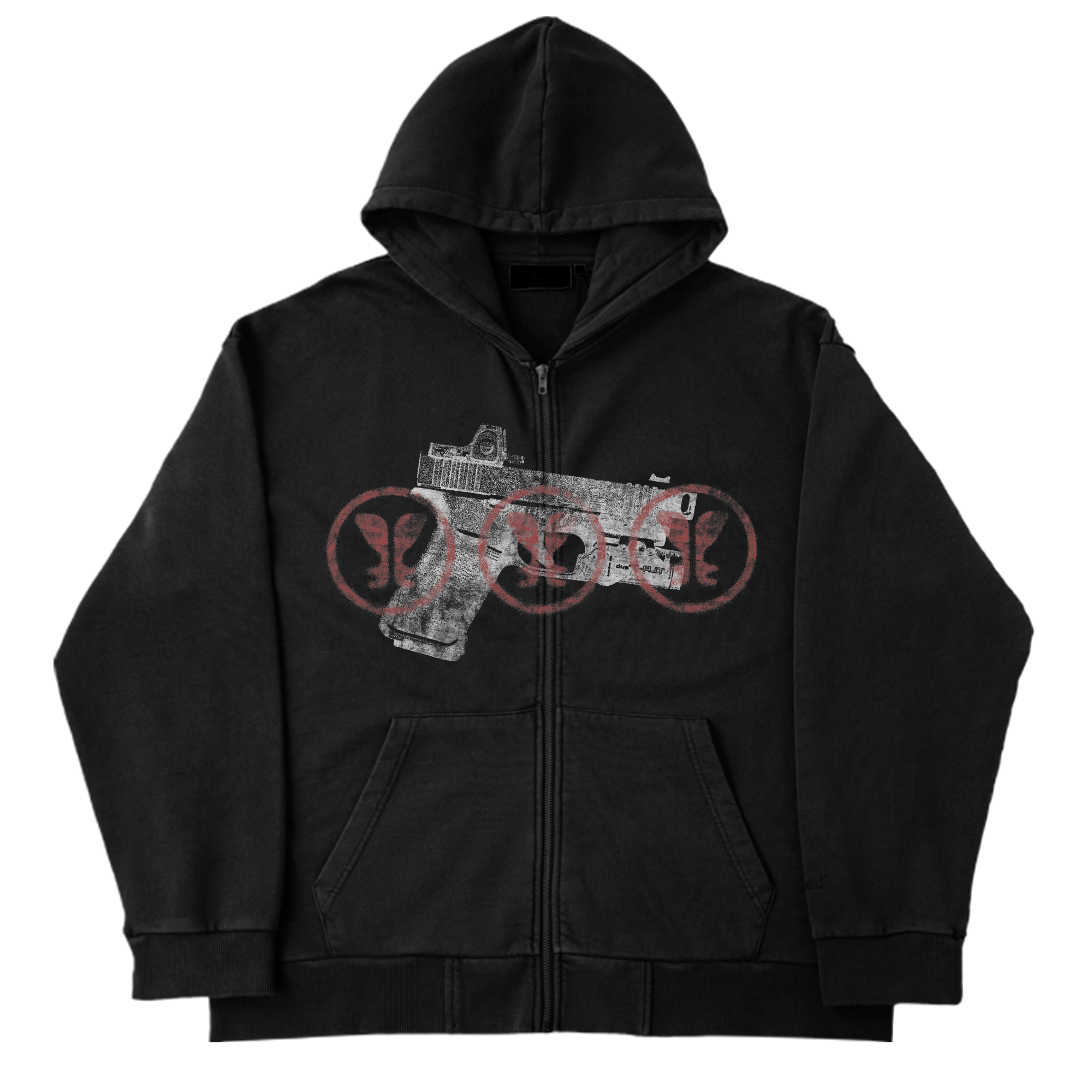 Marked Target Zip Up