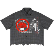 Fragments Distress Button Up