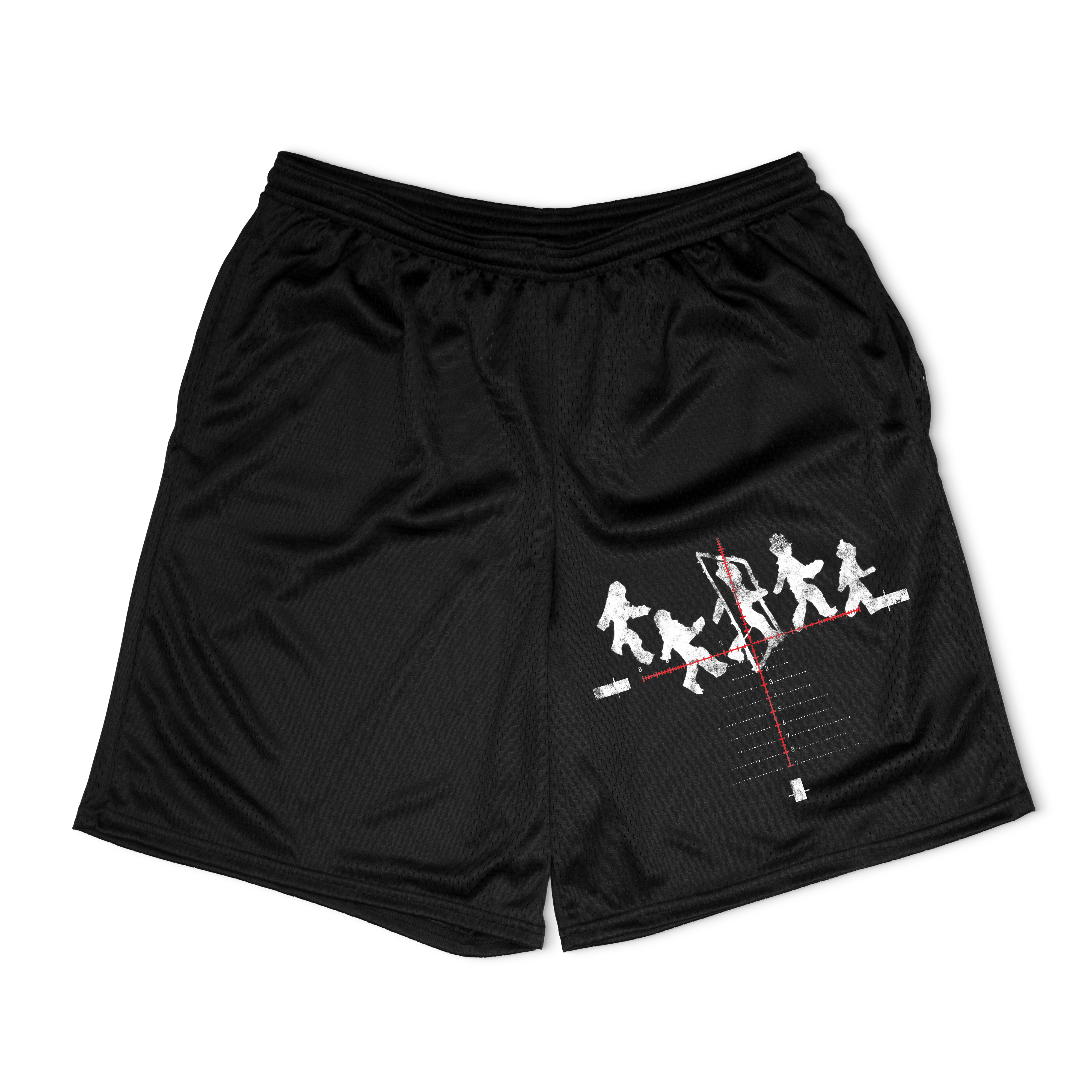 Crosshair Mesh Shorts
