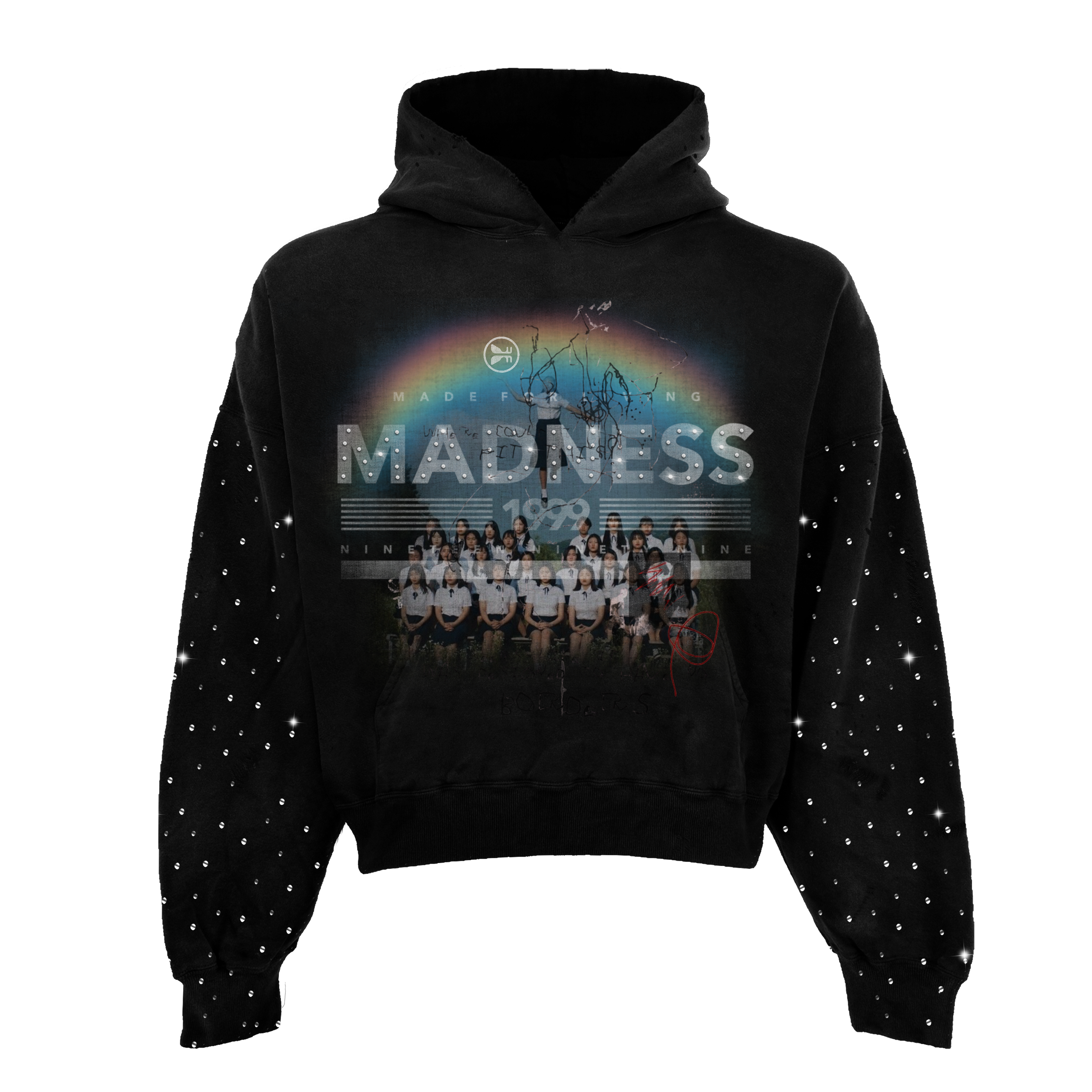 Detention Rhinestone Hoodie