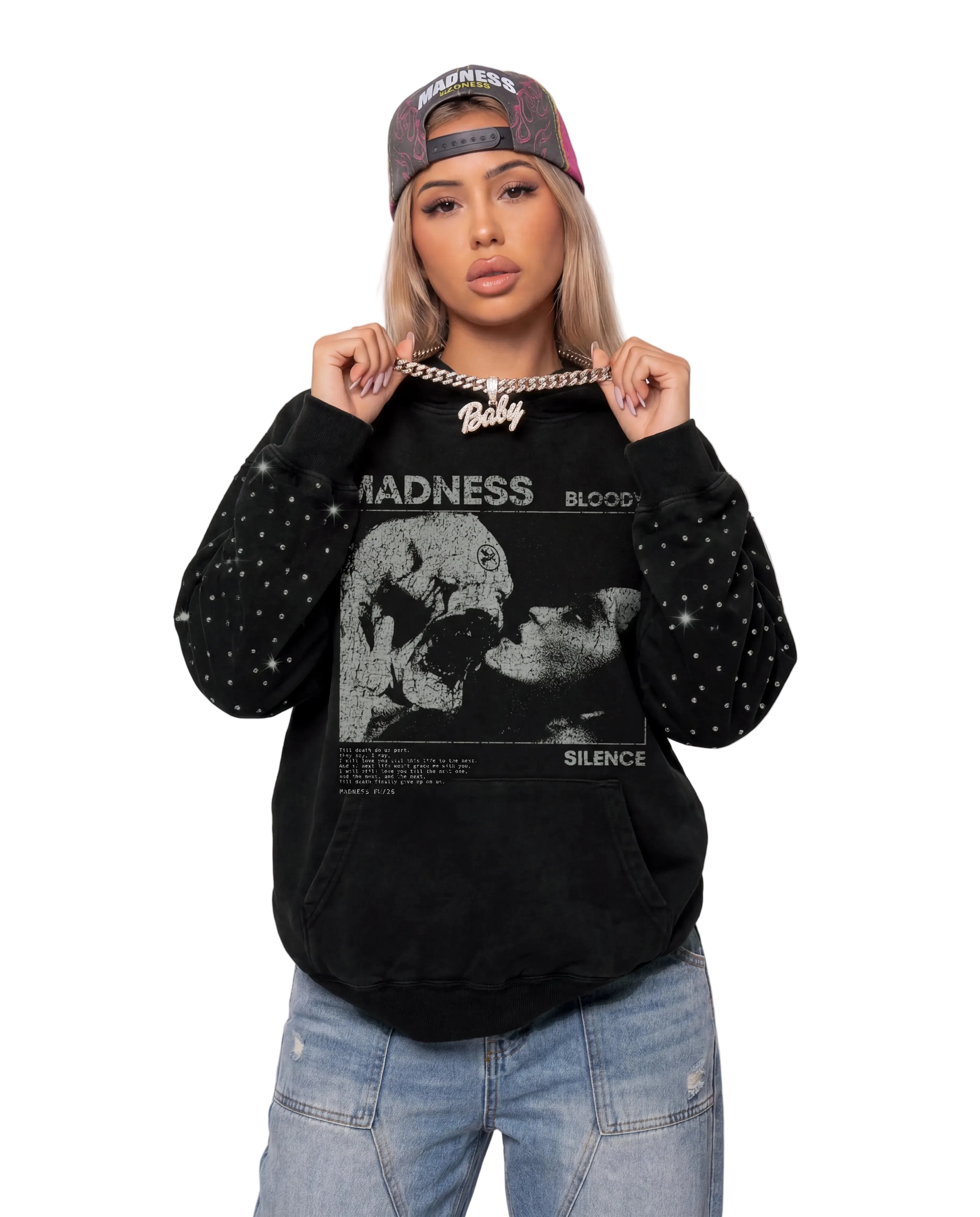 Devour Rhinestone Hoodie