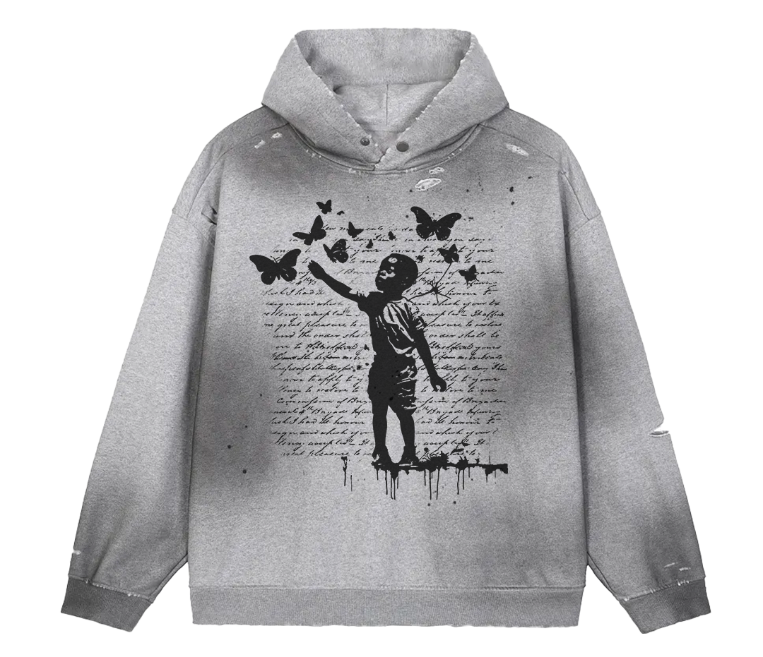 Eternity Sun Fade Distress Hoodie