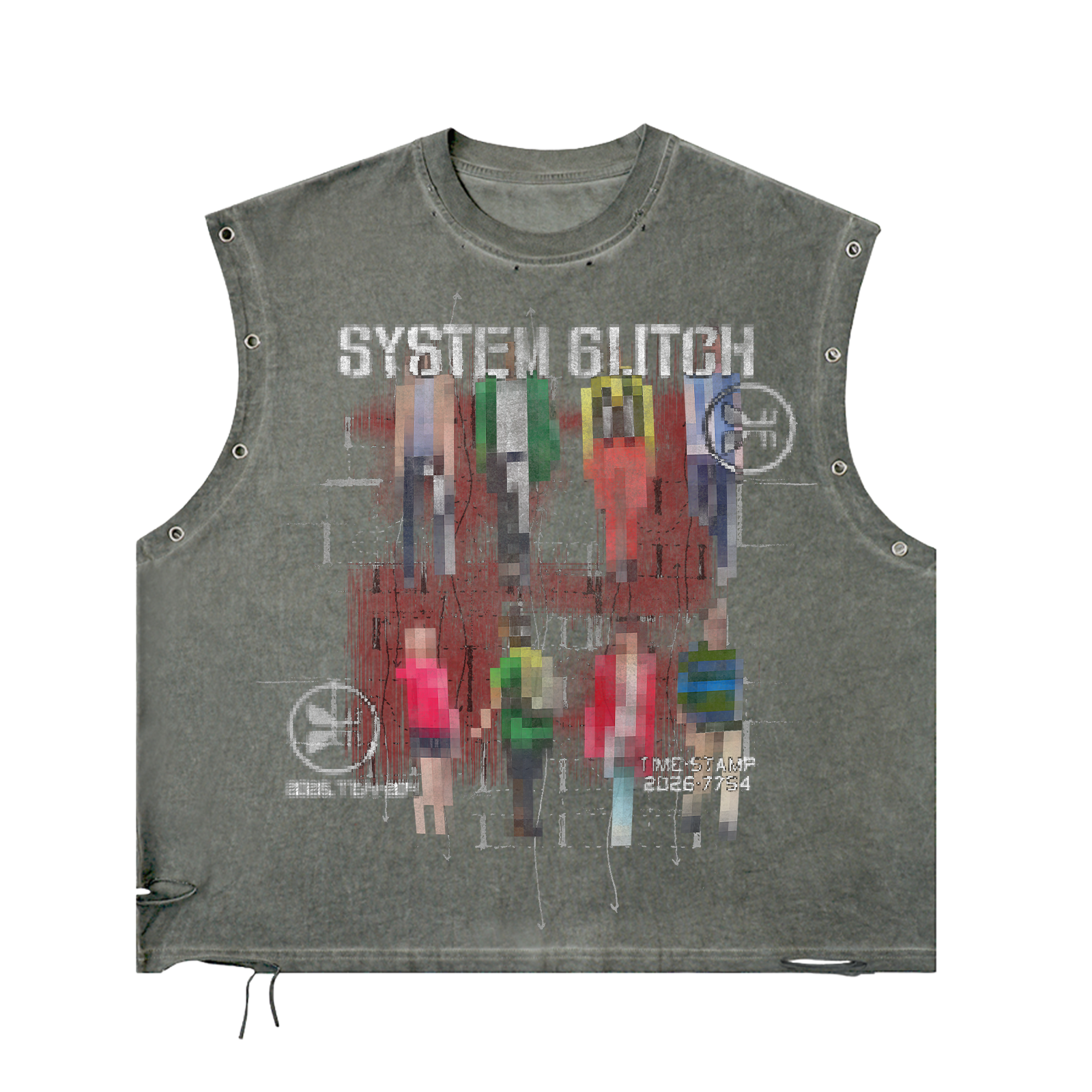 System Glitch Utility Cut Tee