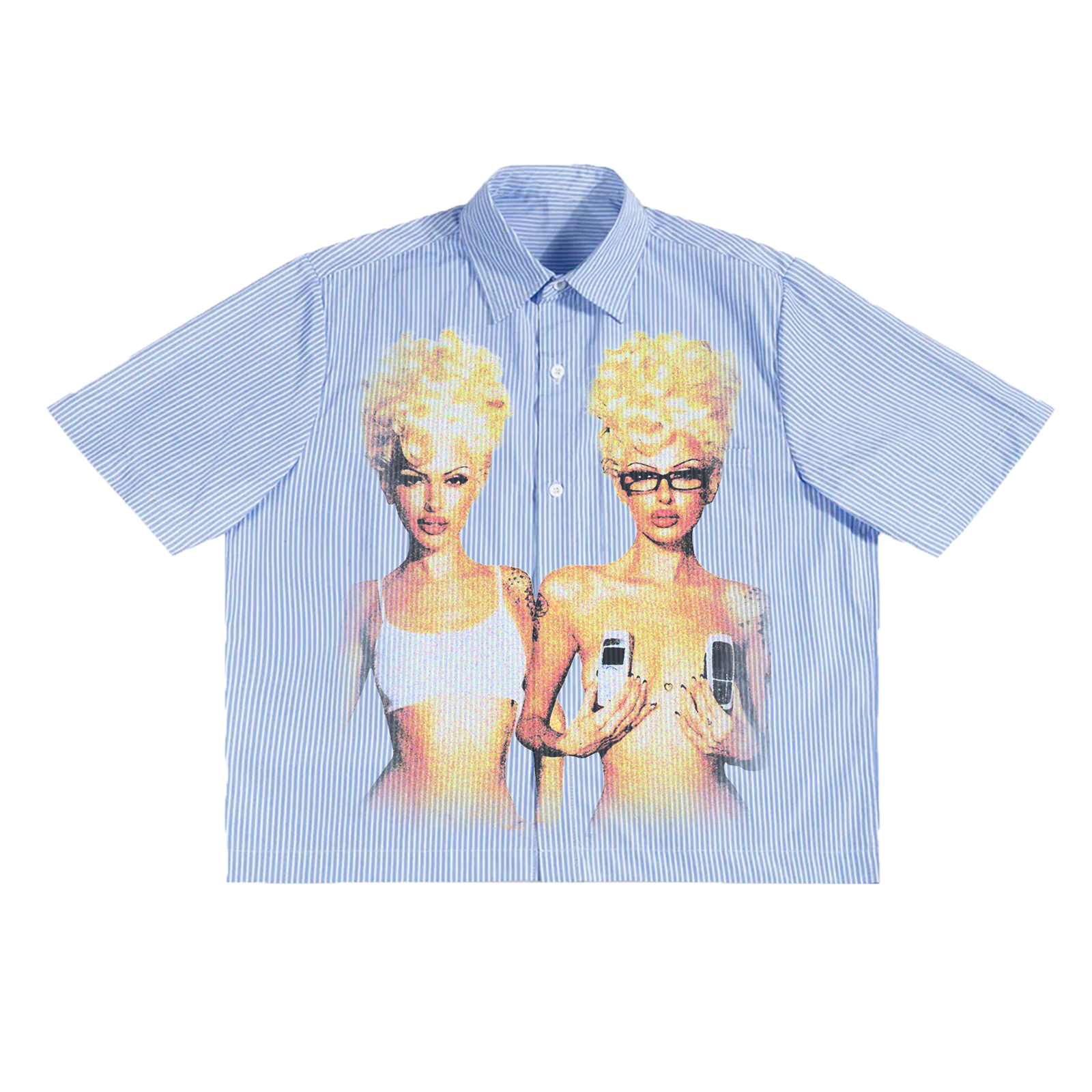 Blondes Striped Boxy Shirt