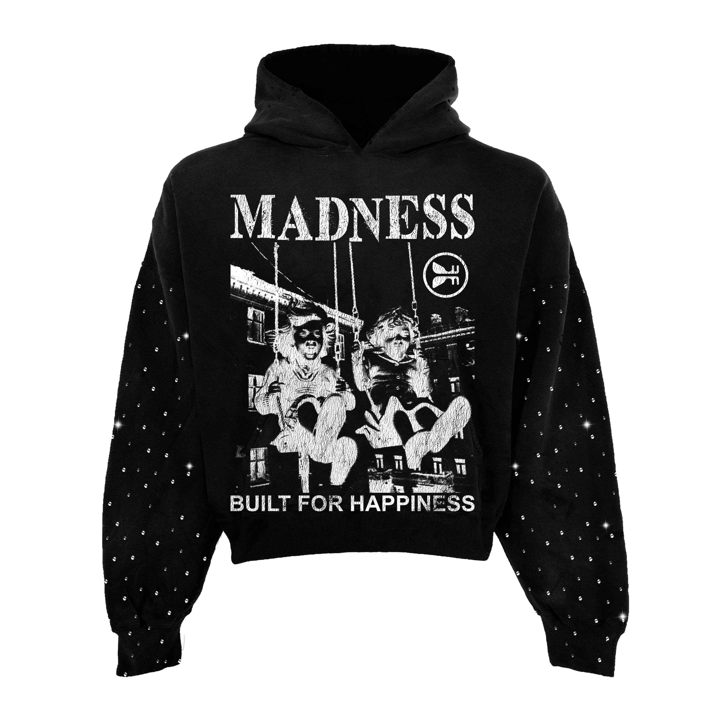Happiness Rhinestone Hoodie