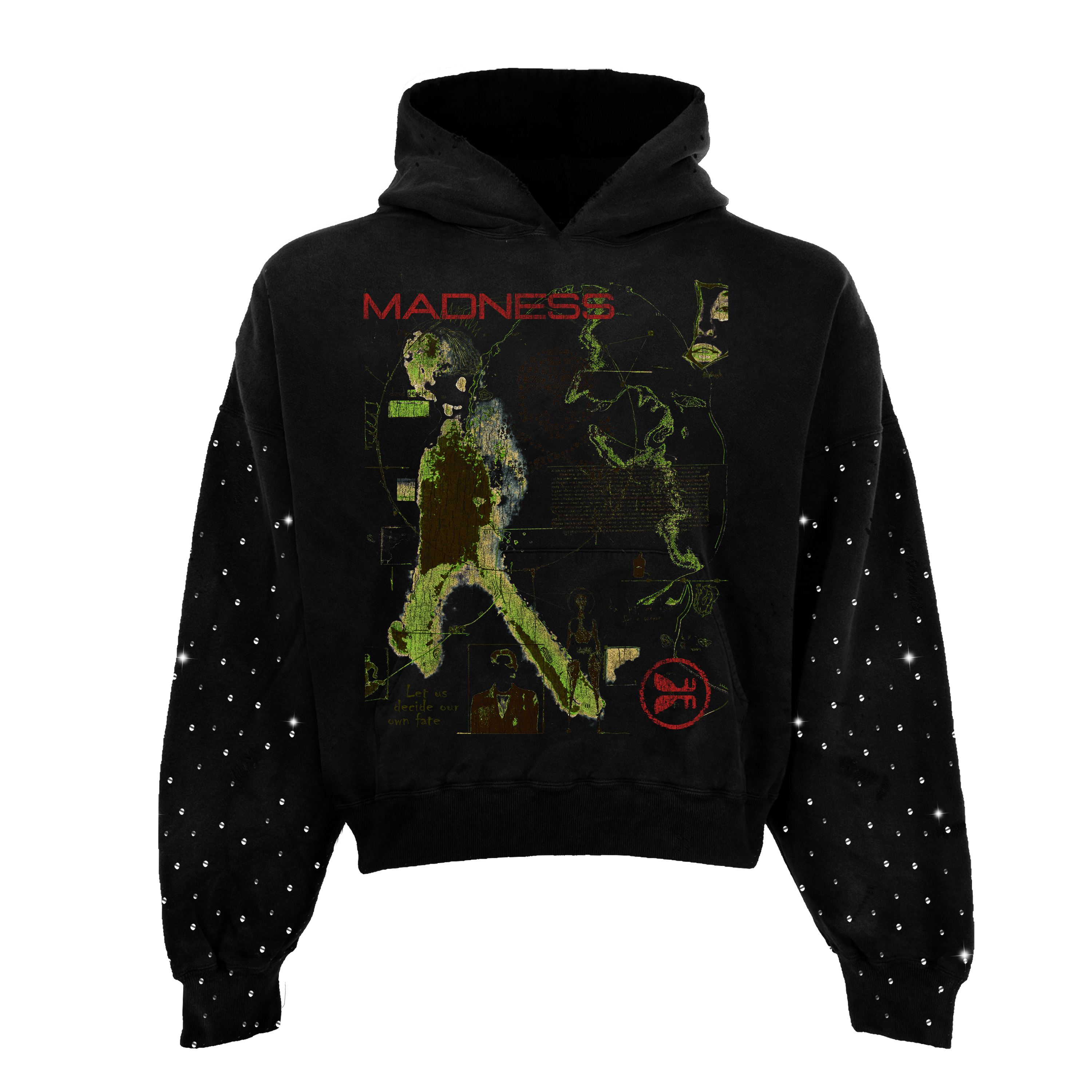 Human Error Rhinestone Hoodie