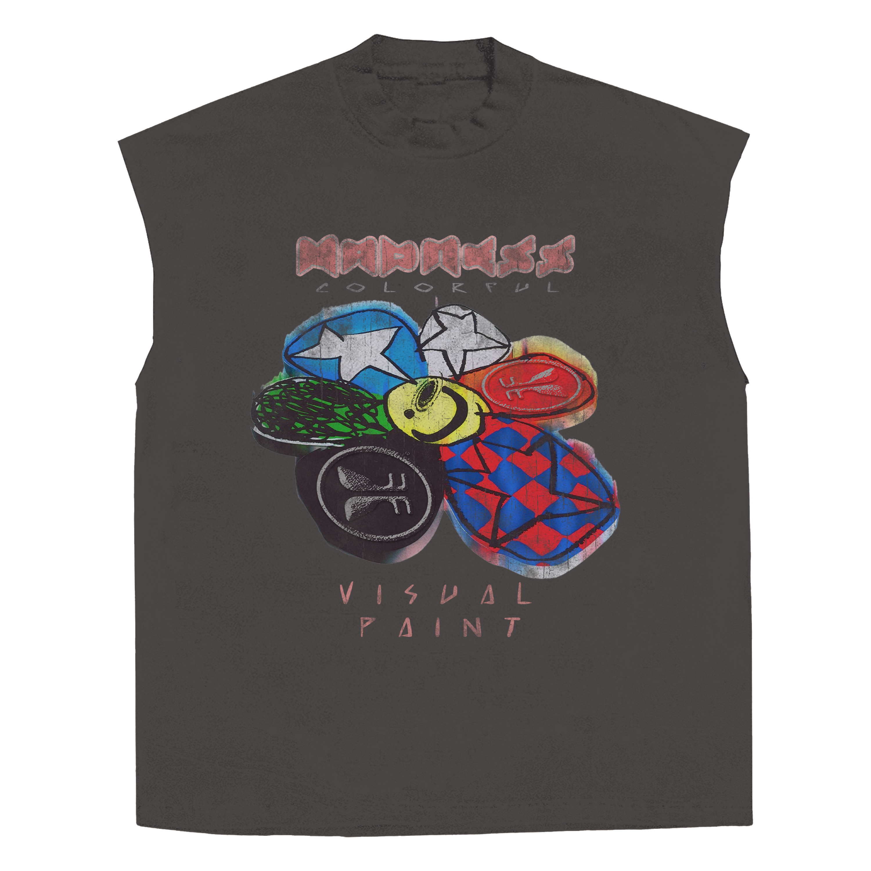 Visual Paint Sleeveless Tee