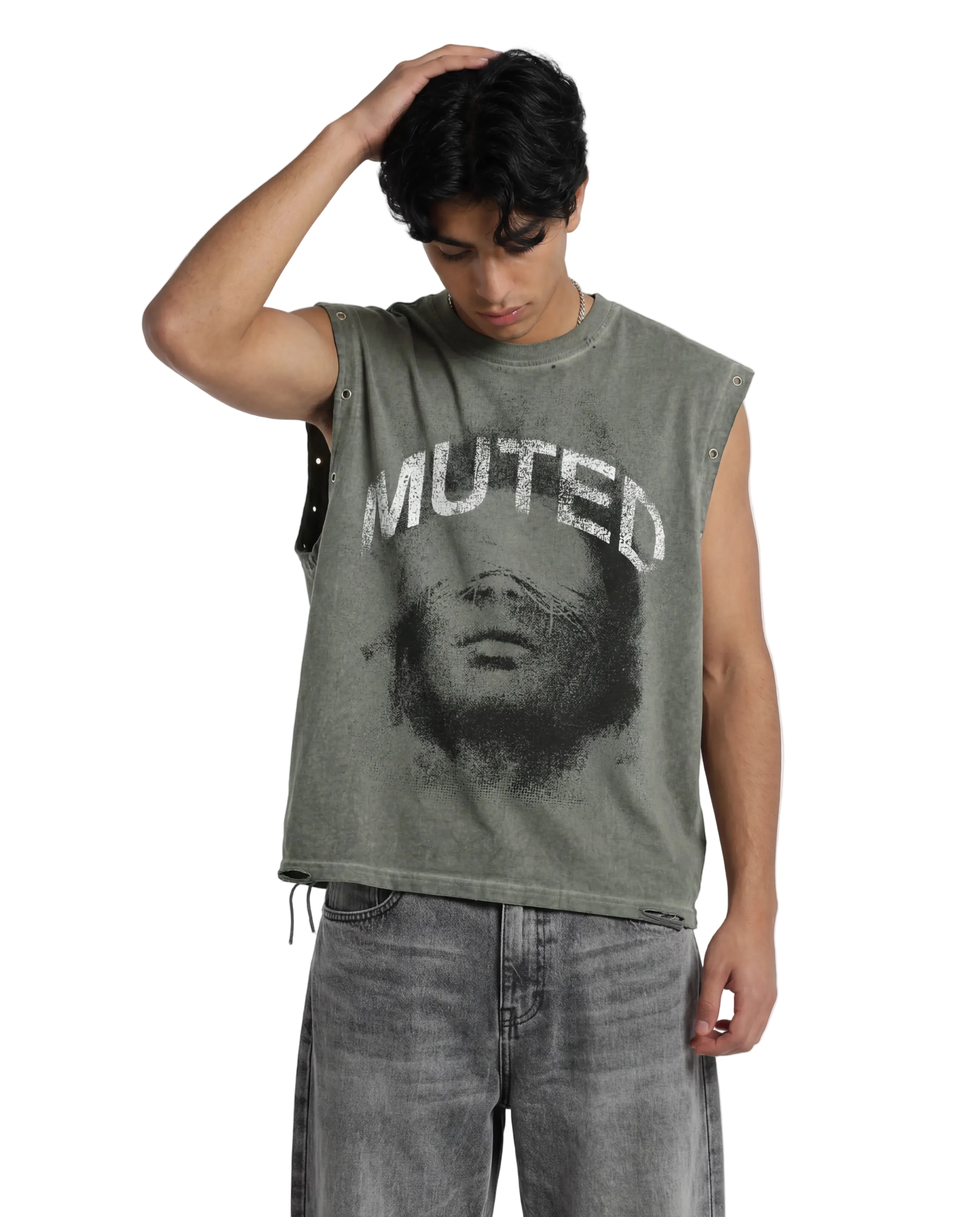 Muted Utility Cut Tee