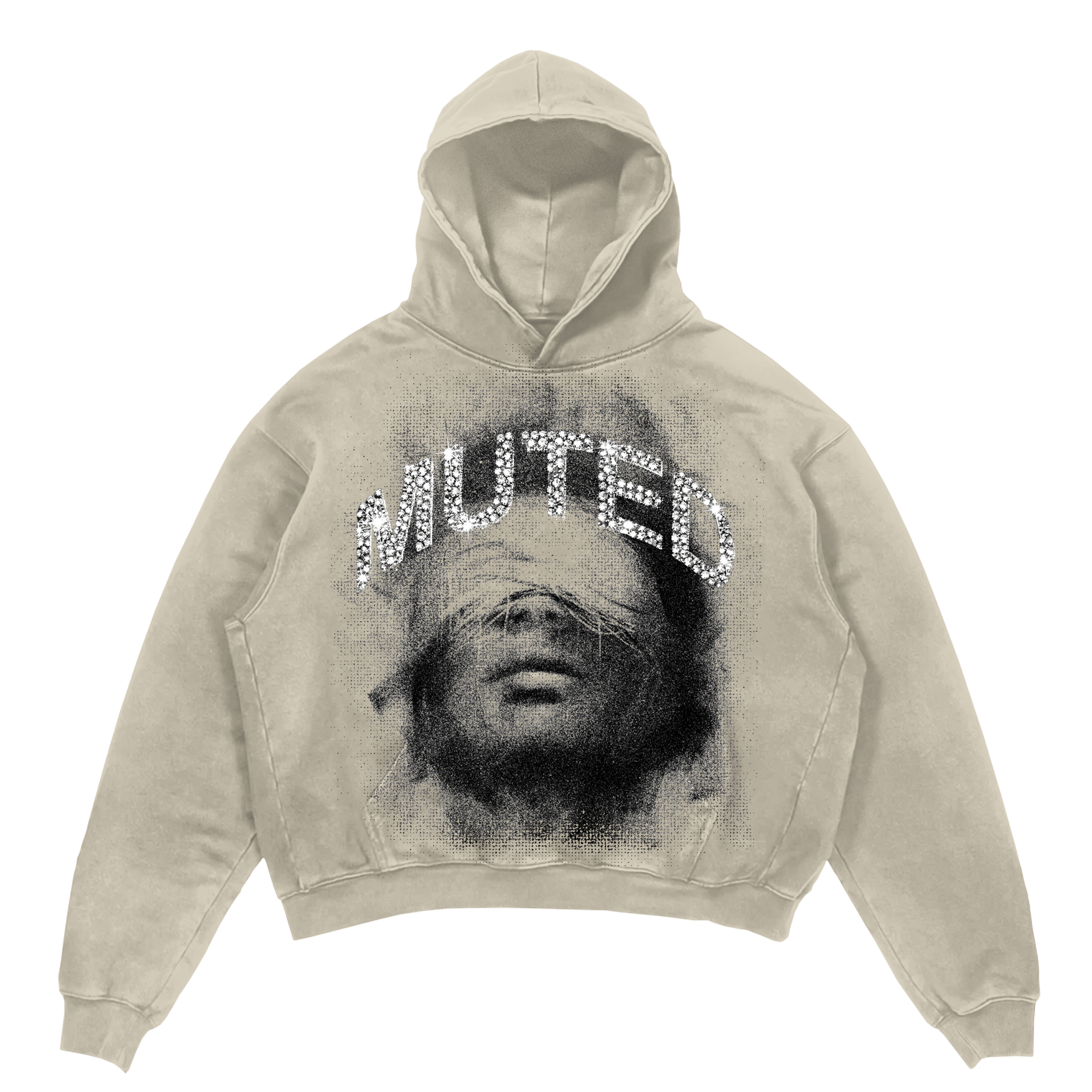 Muted Rhinestone Hoodie