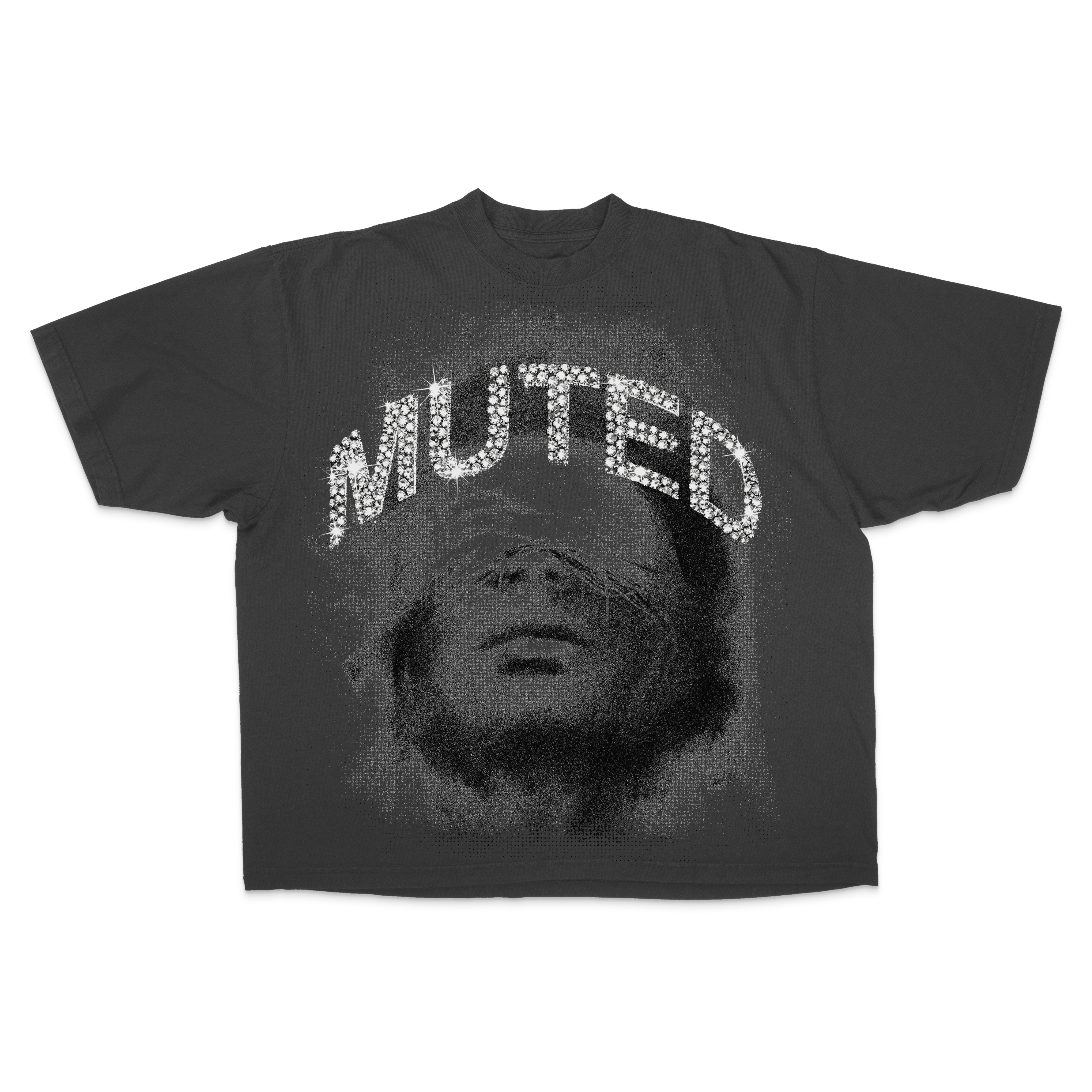 Muted Rhinestone Drop Tee