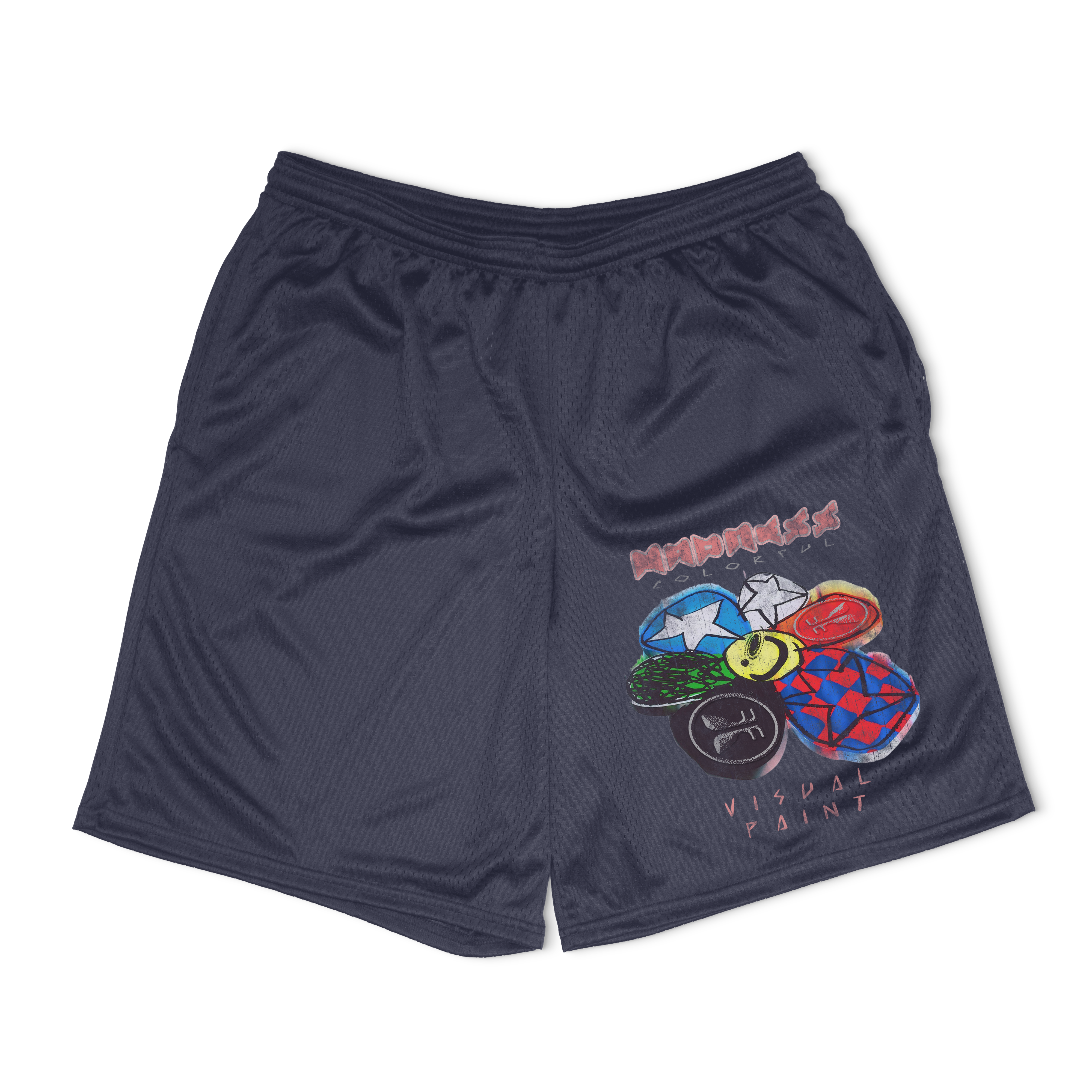 Visual Paint Mesh Shorts