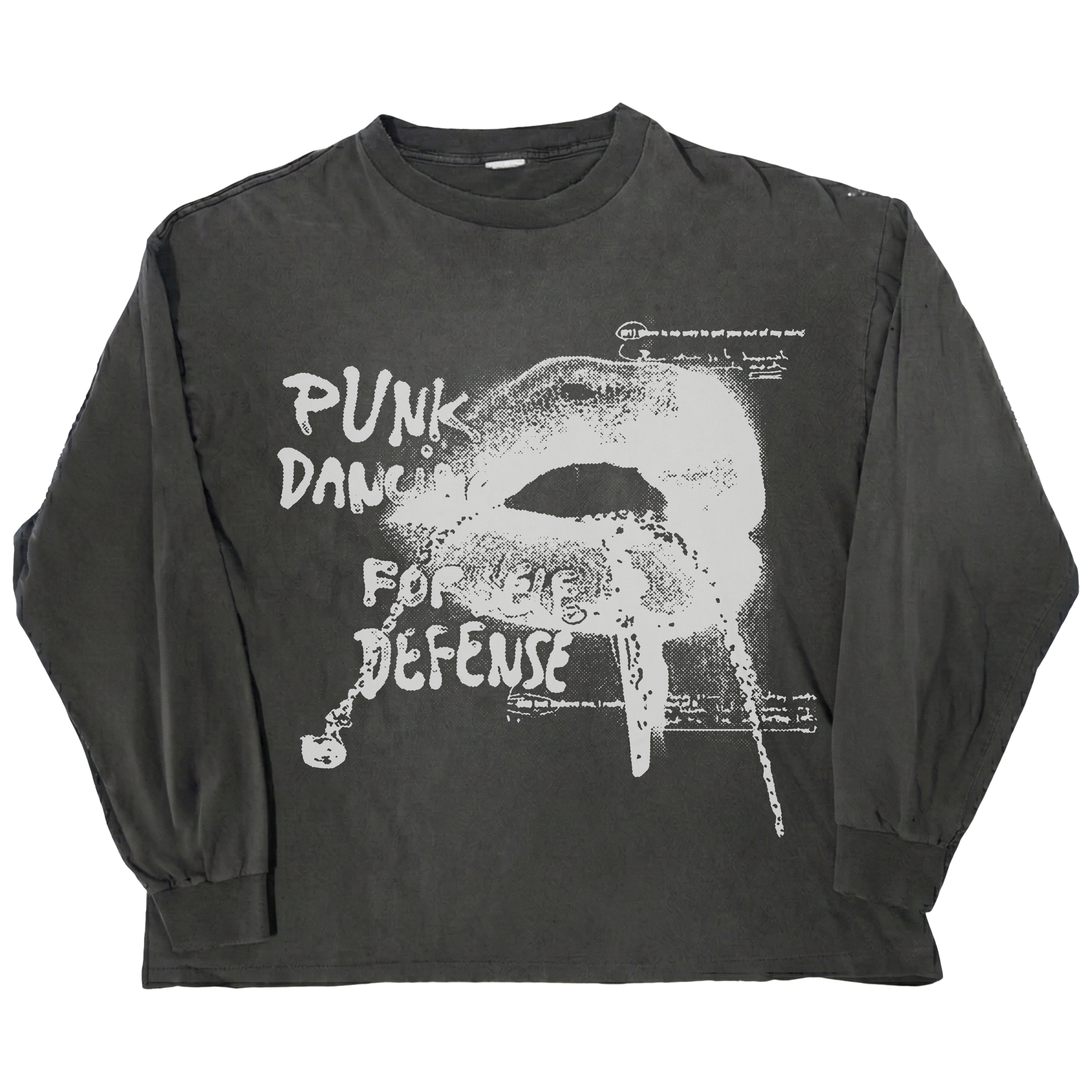Punk Lips L/S Tee - Black