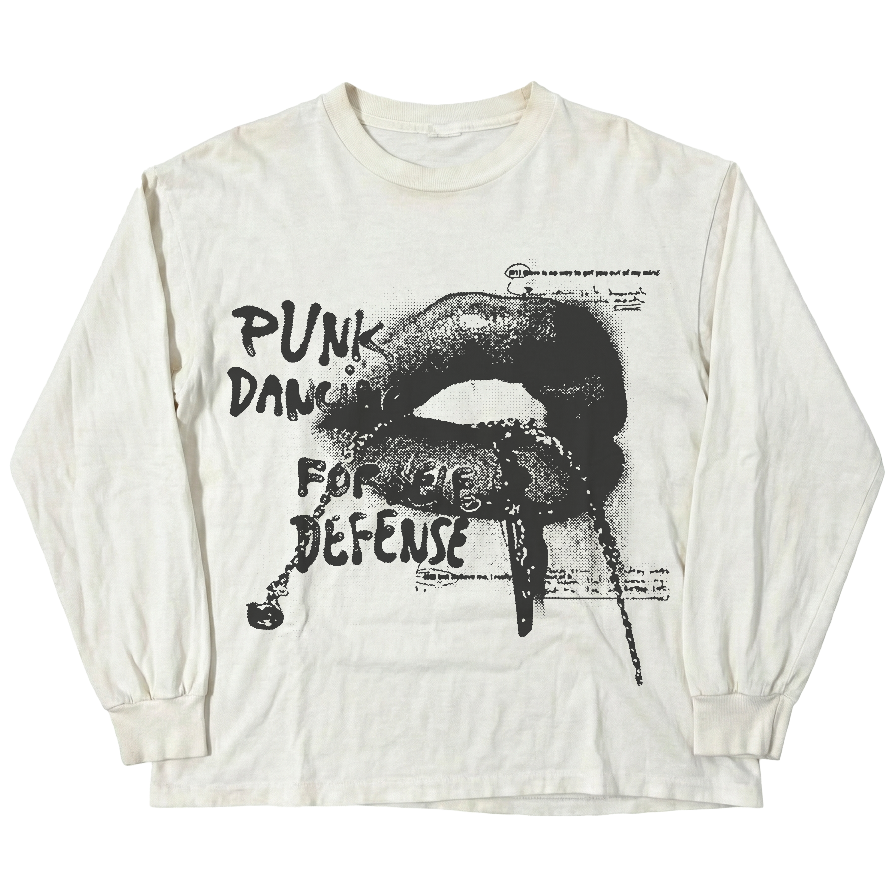 Punk Lips L/S Tee - White