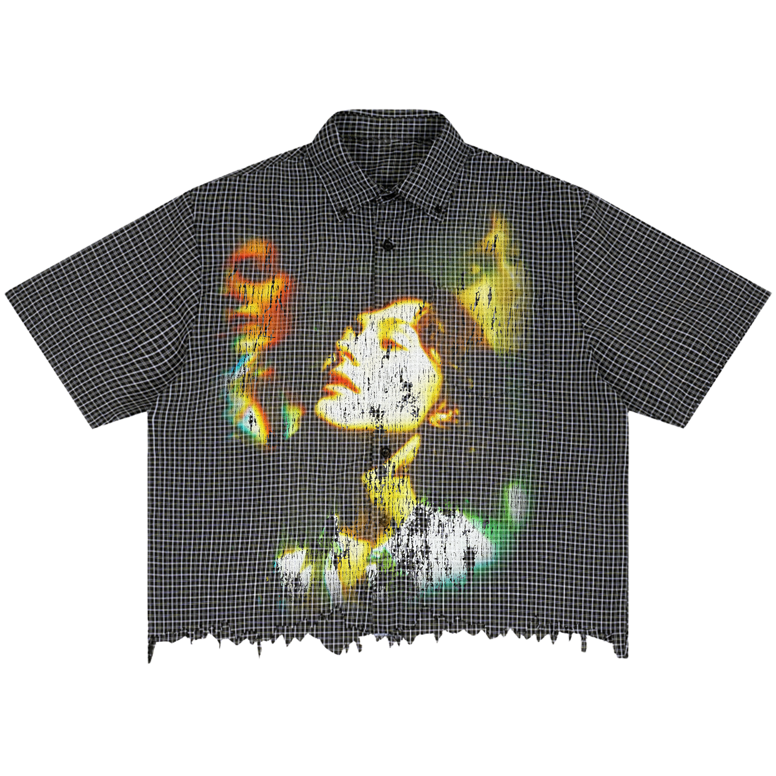 Envision Distress Button Up