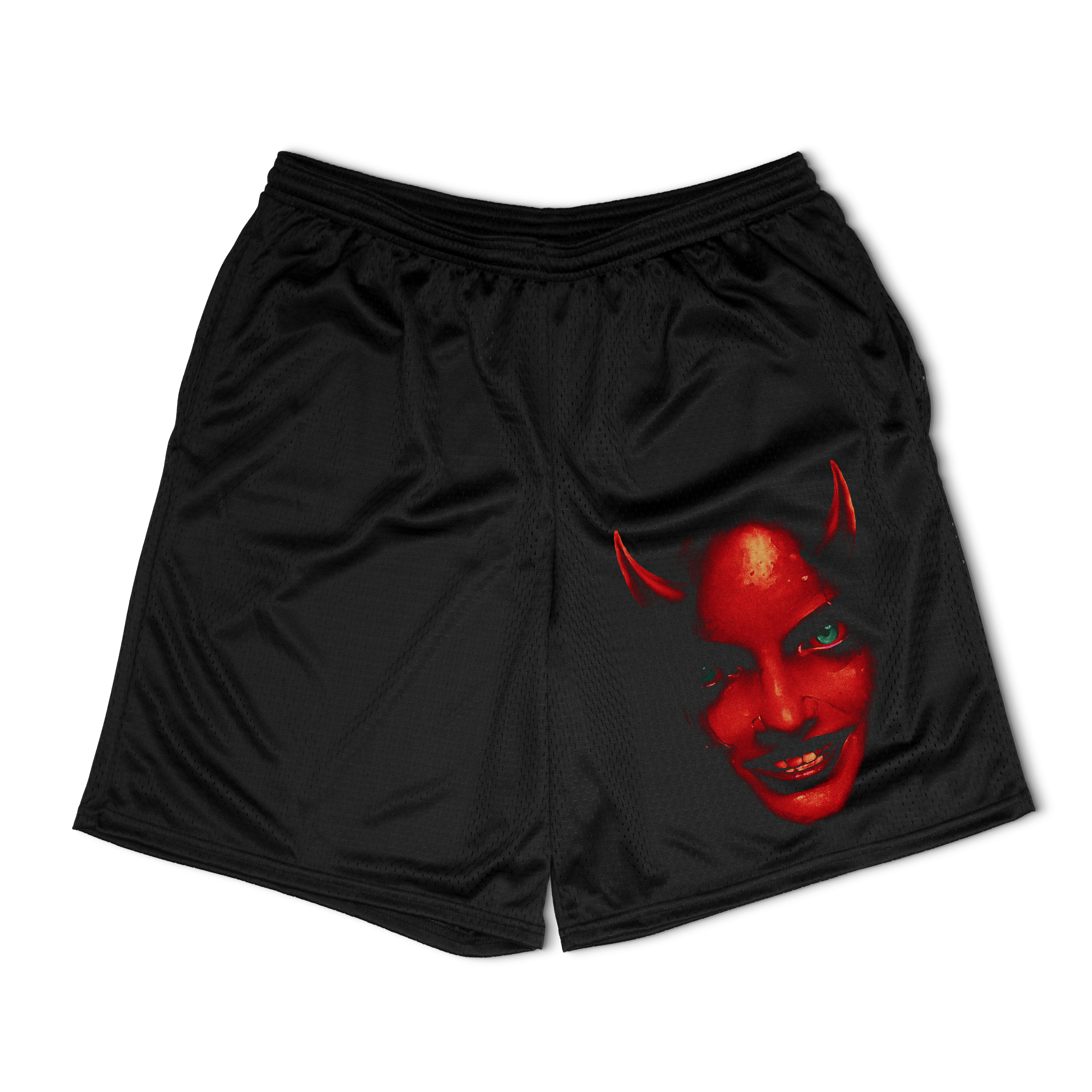 Red Queen Mesh Shorts