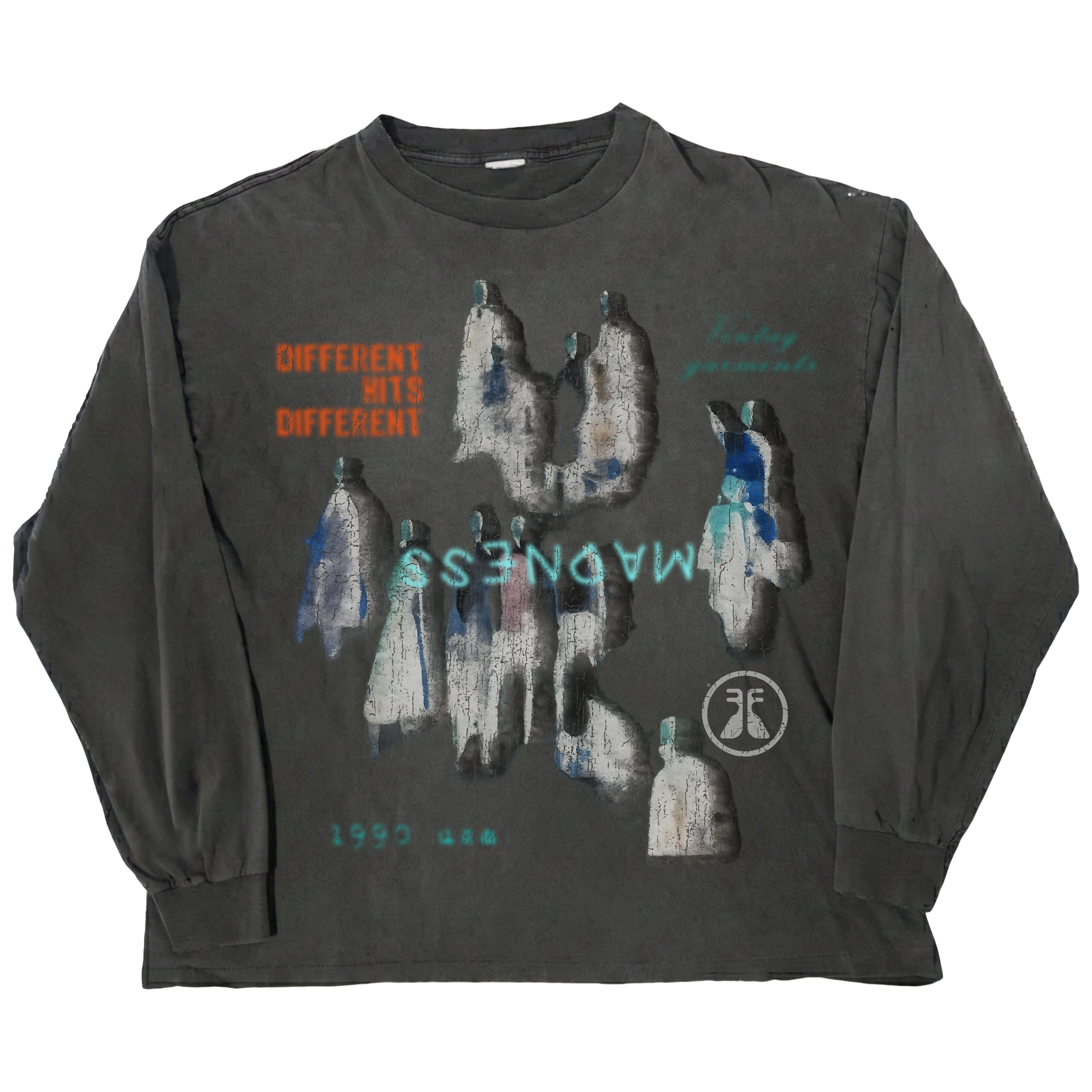 Water Damage L/S Tee - Black