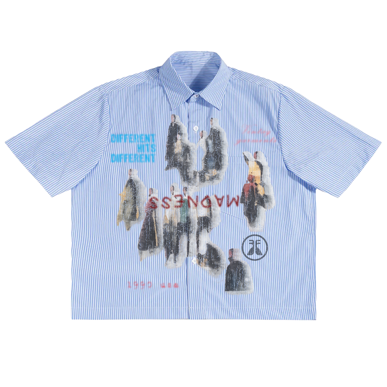 Water Damage Boxy Button Up