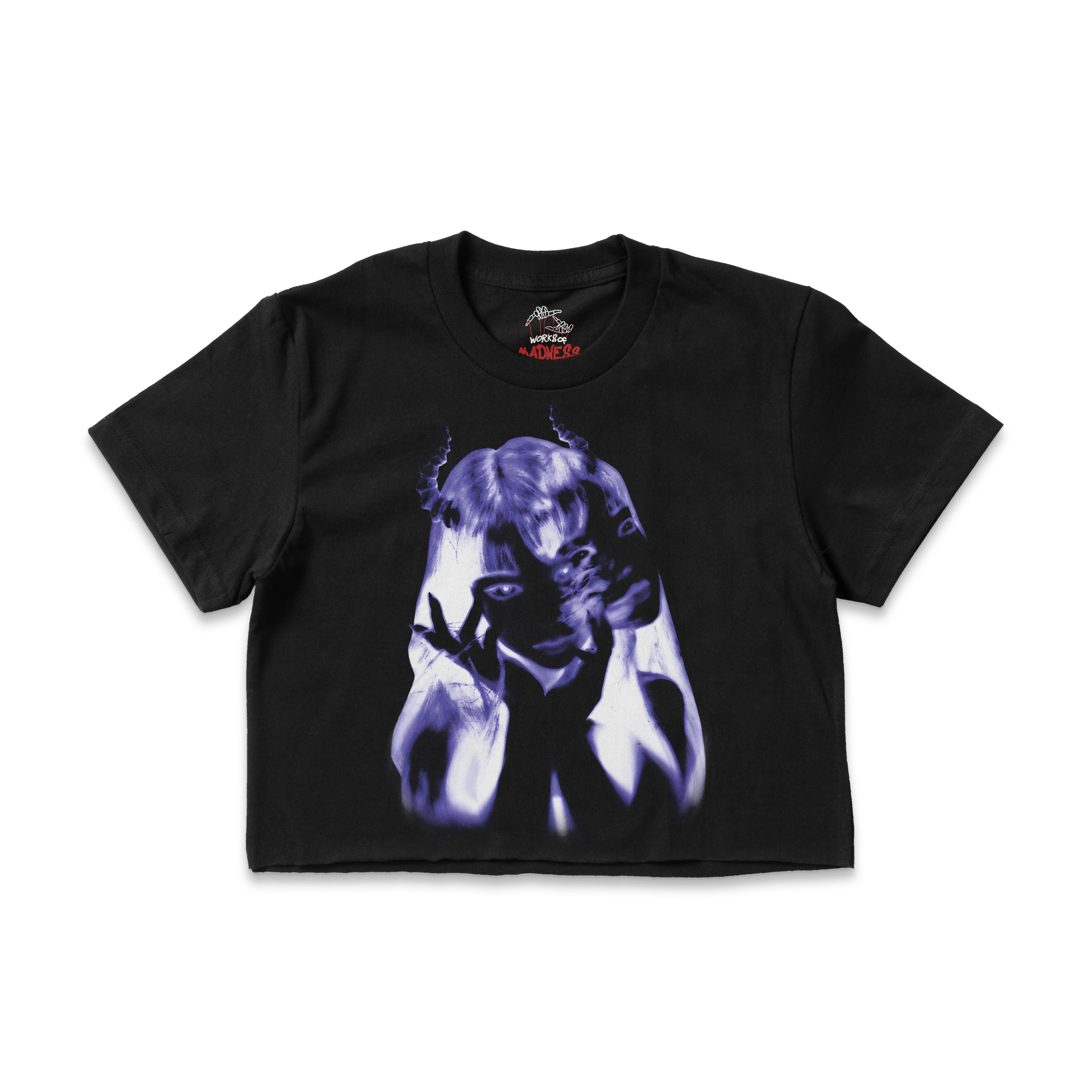 Dysmorphia Ladies Crop Tee WorksOfMadness