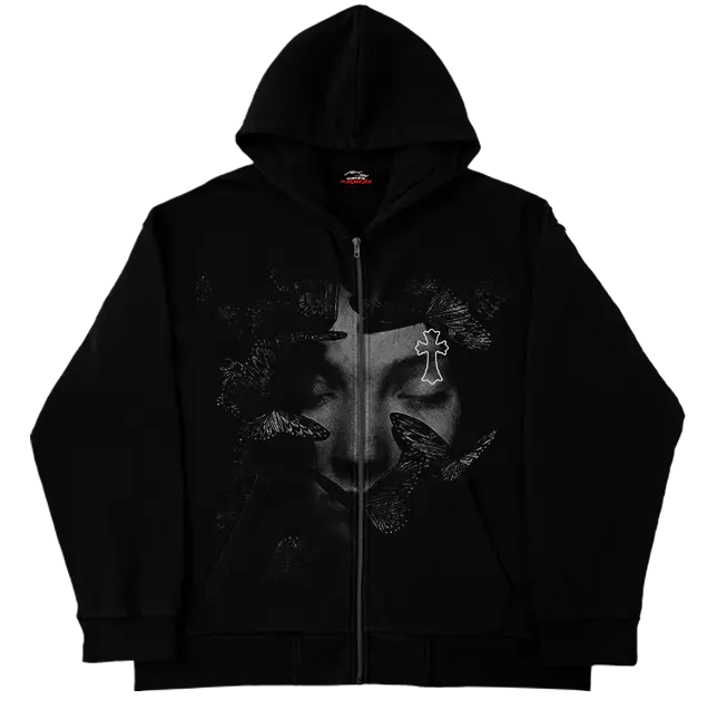Heavens Butterfly Zip Up WorksOfMadness