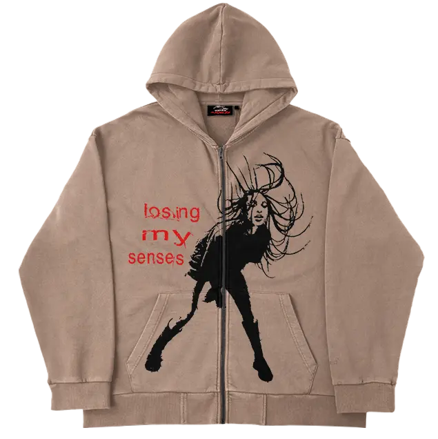 Losing My Senses Zip Up WorksOfMadness