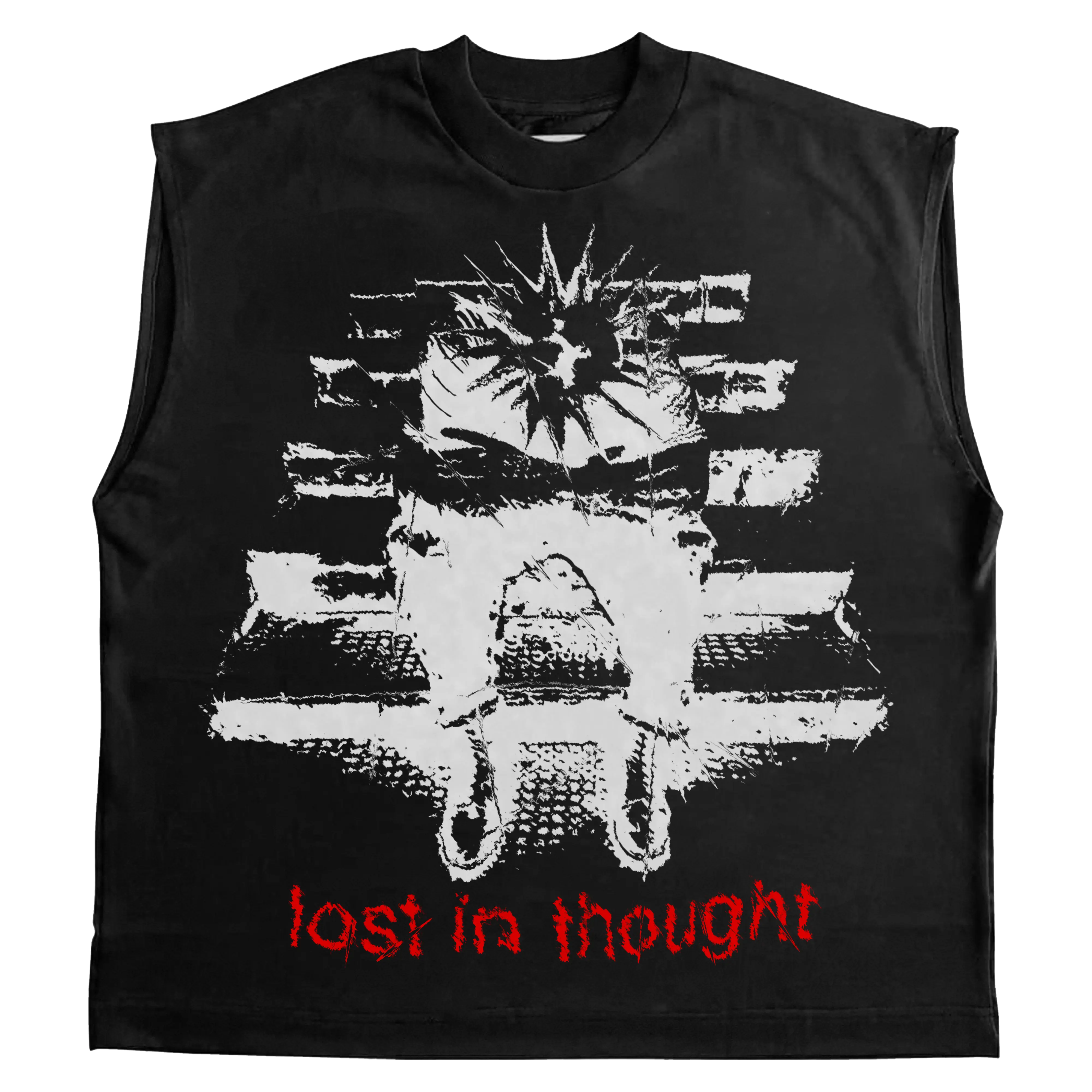 Lost In Thought Sleeveless Tee WorksOfMadness