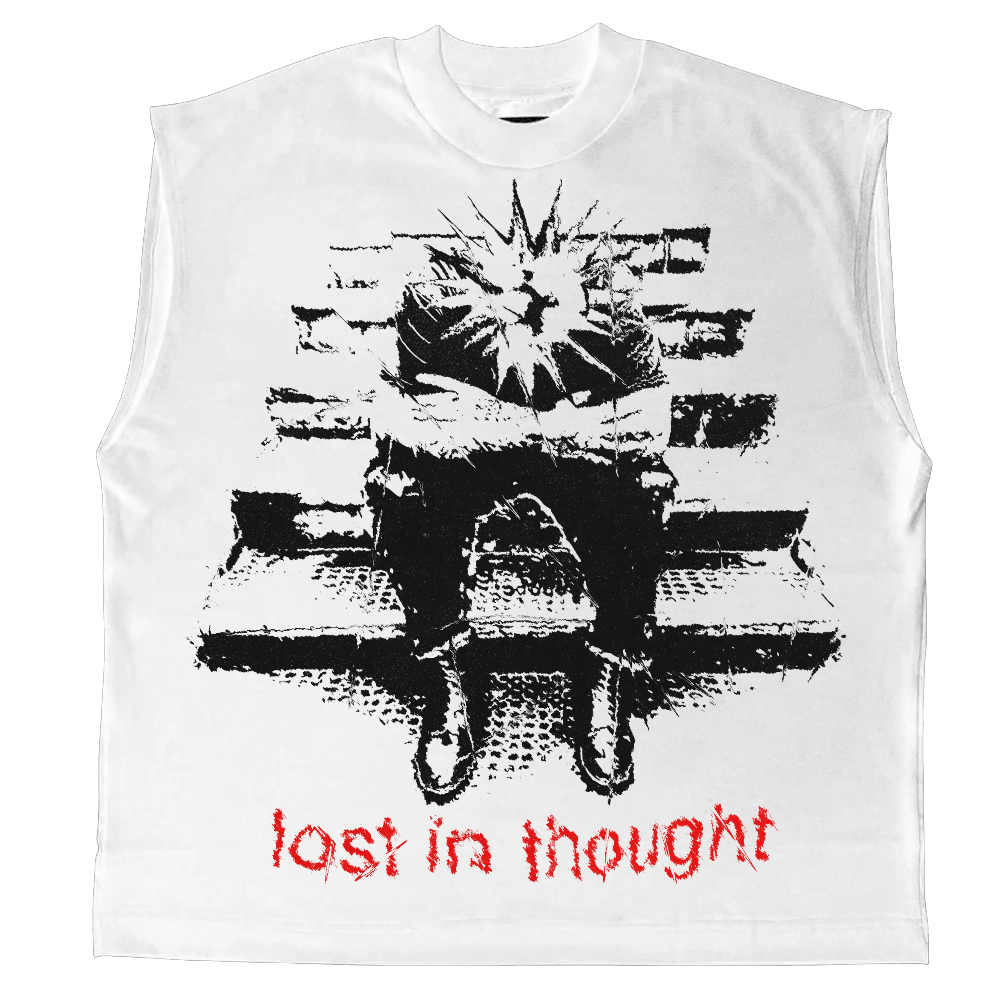 Lost In Thought Sleeveless Tee WorksOfMadness