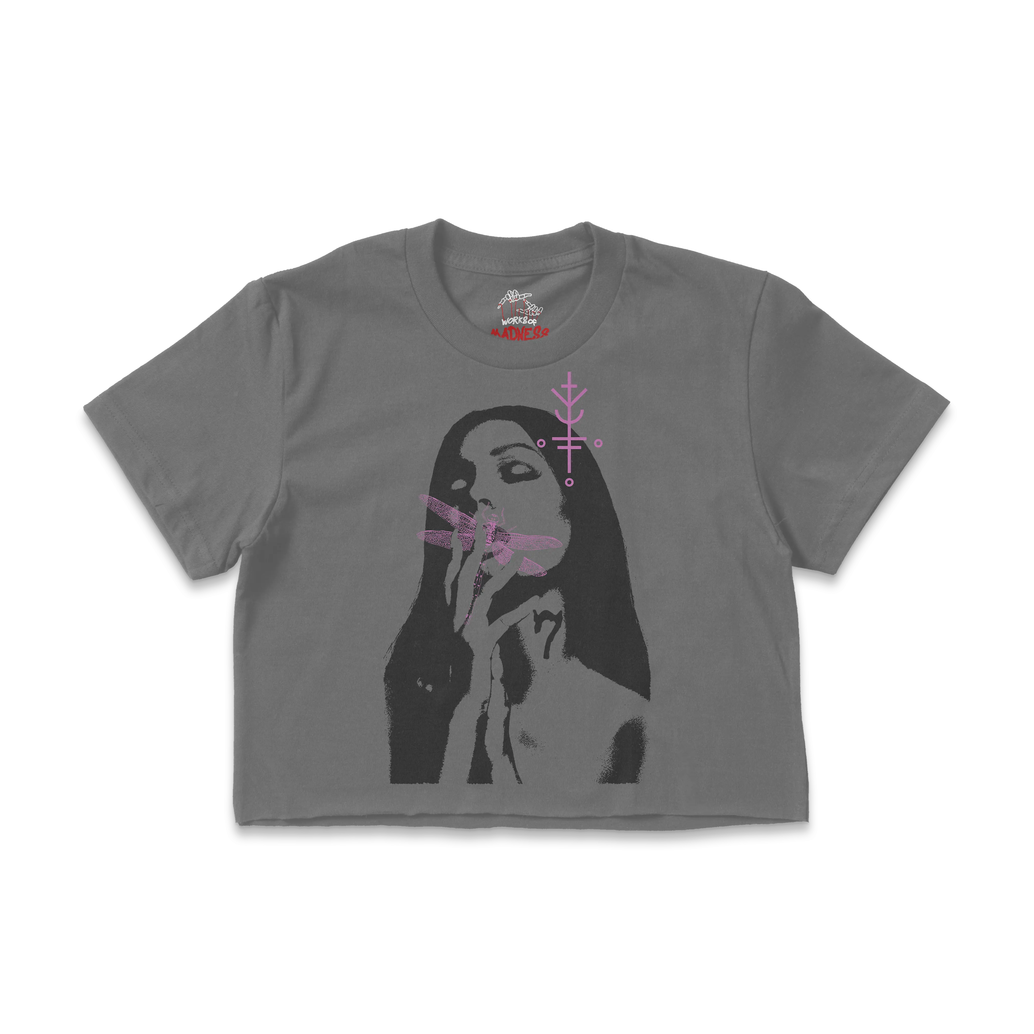 Mythical Goddess Ladies Crop Tee WorksOfMadness